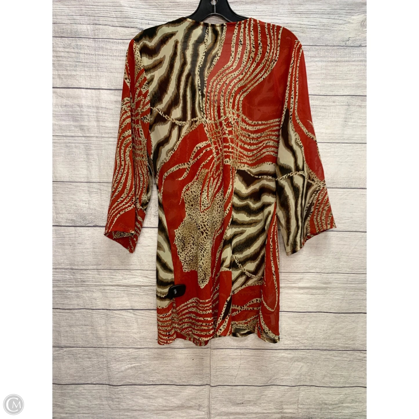 Top Long Sleeve By Kaktus In Multi-colored, Size: L