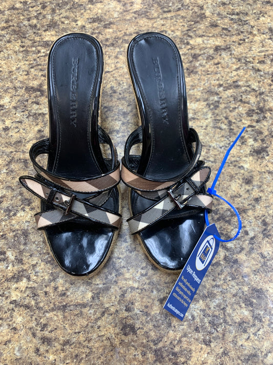 Sandals Heels Wedge By Burberry  Size: 8