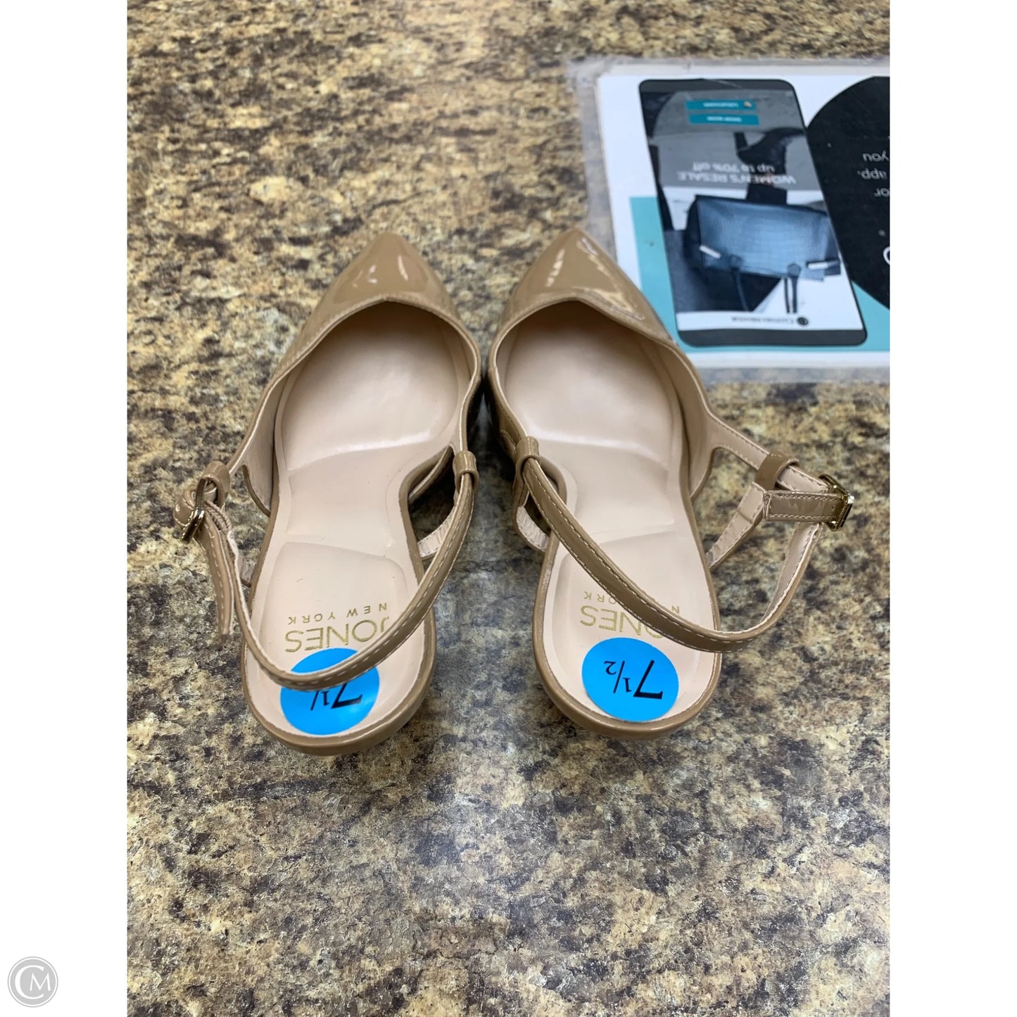 Shoes Heels Kitten By Jones New York In Tan, Size: 7.5