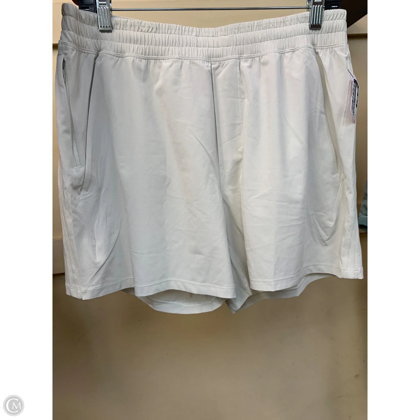 Athletic Shorts By Lululemon In Beige, Size: L