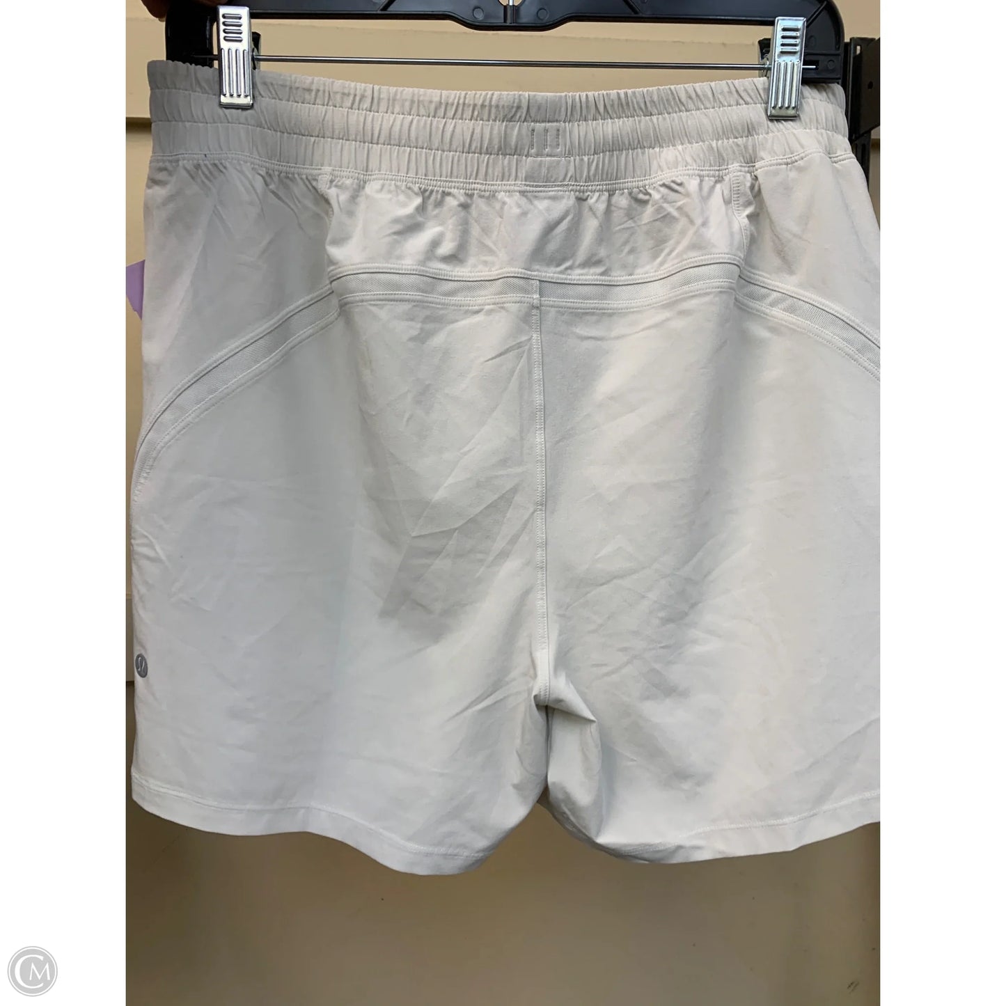 Athletic Shorts By Lululemon In Beige, Size: L