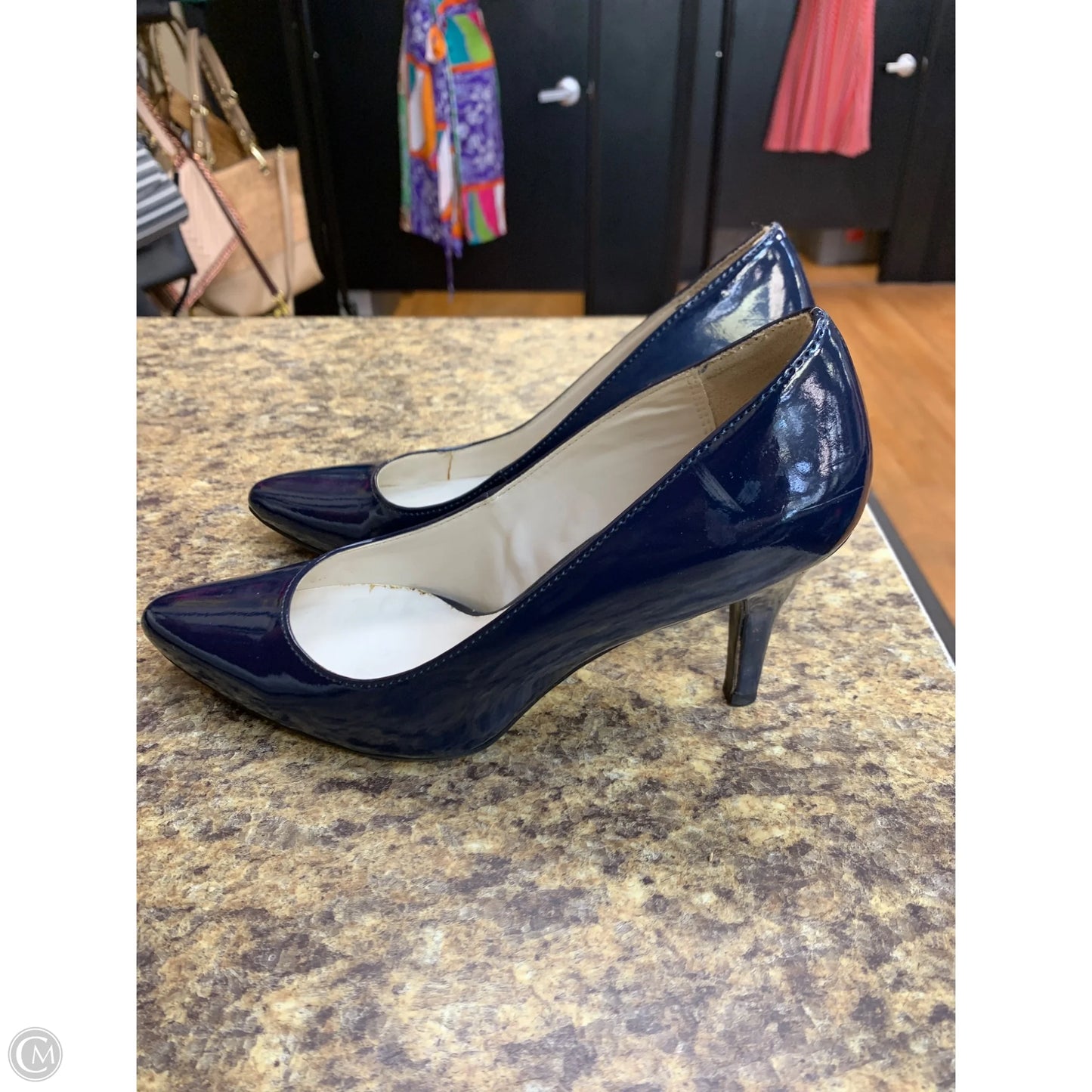 Shoes Heels Kitten By Nickels Shoes In Navy, Size: 6.5