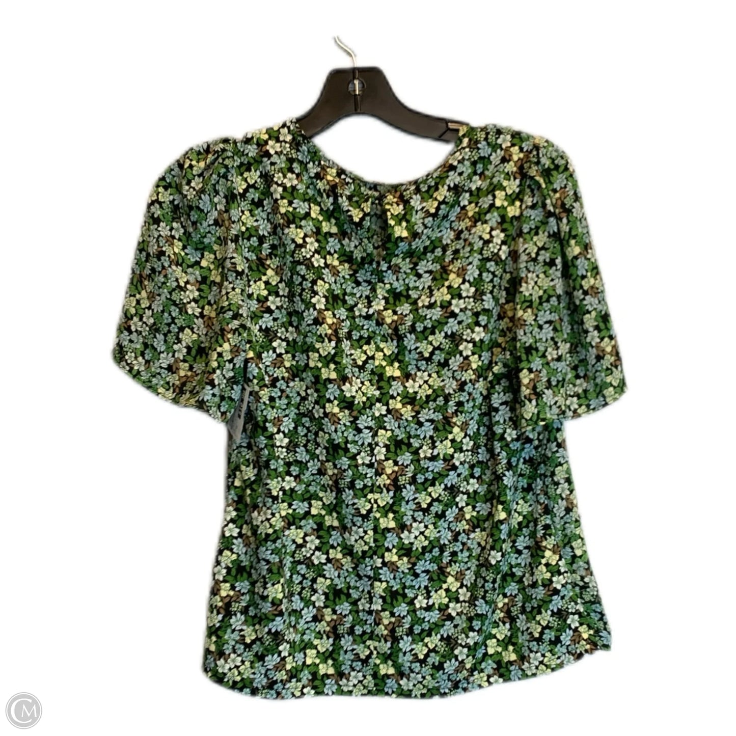 Top Short Sleeve By Ann Taylor In Floral Print, Size: Xs