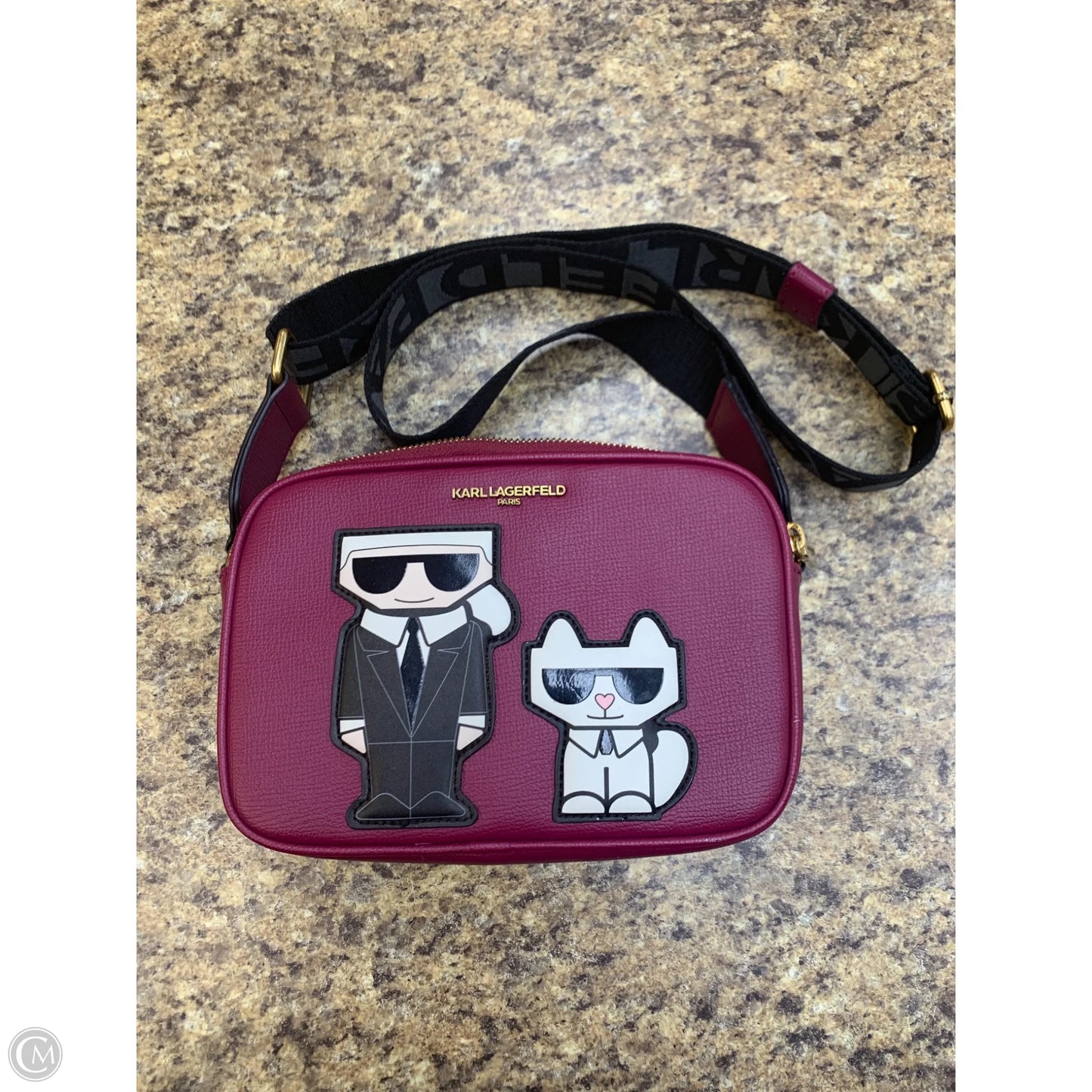 Crossbody Designer By Karl Lagerfeld, Size: Medium