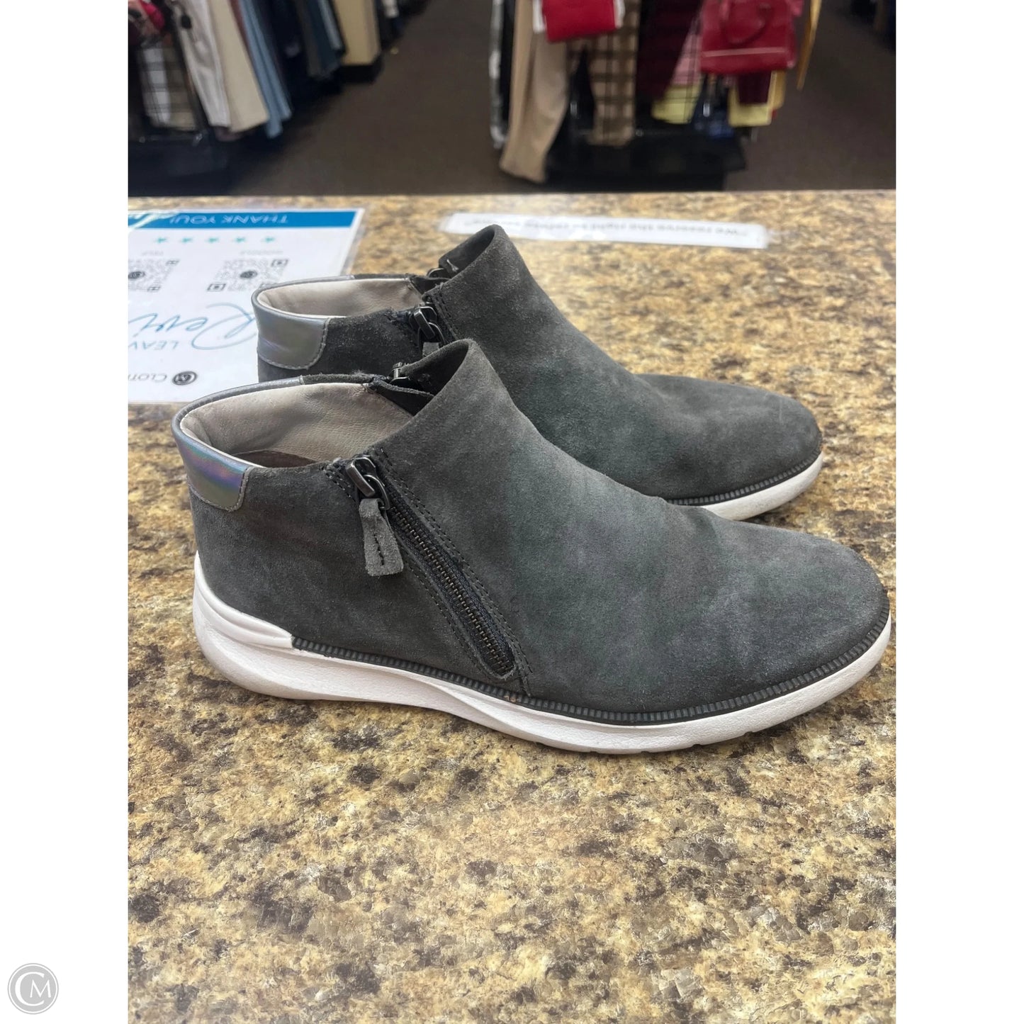 Shoes Athletic By Johnston & Murphy In Grey, Size: 7