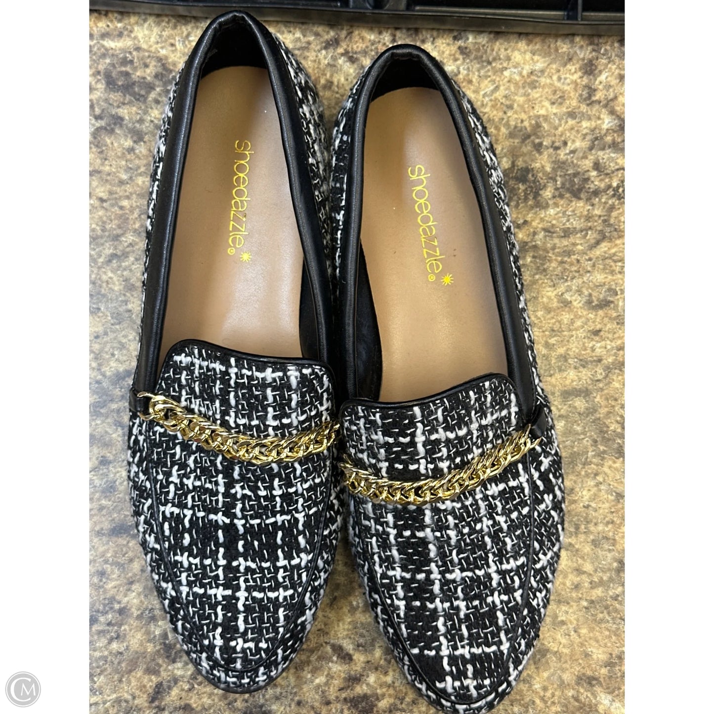 Shoes Flats By Shoedazzle In Black & White, Size: 6.5