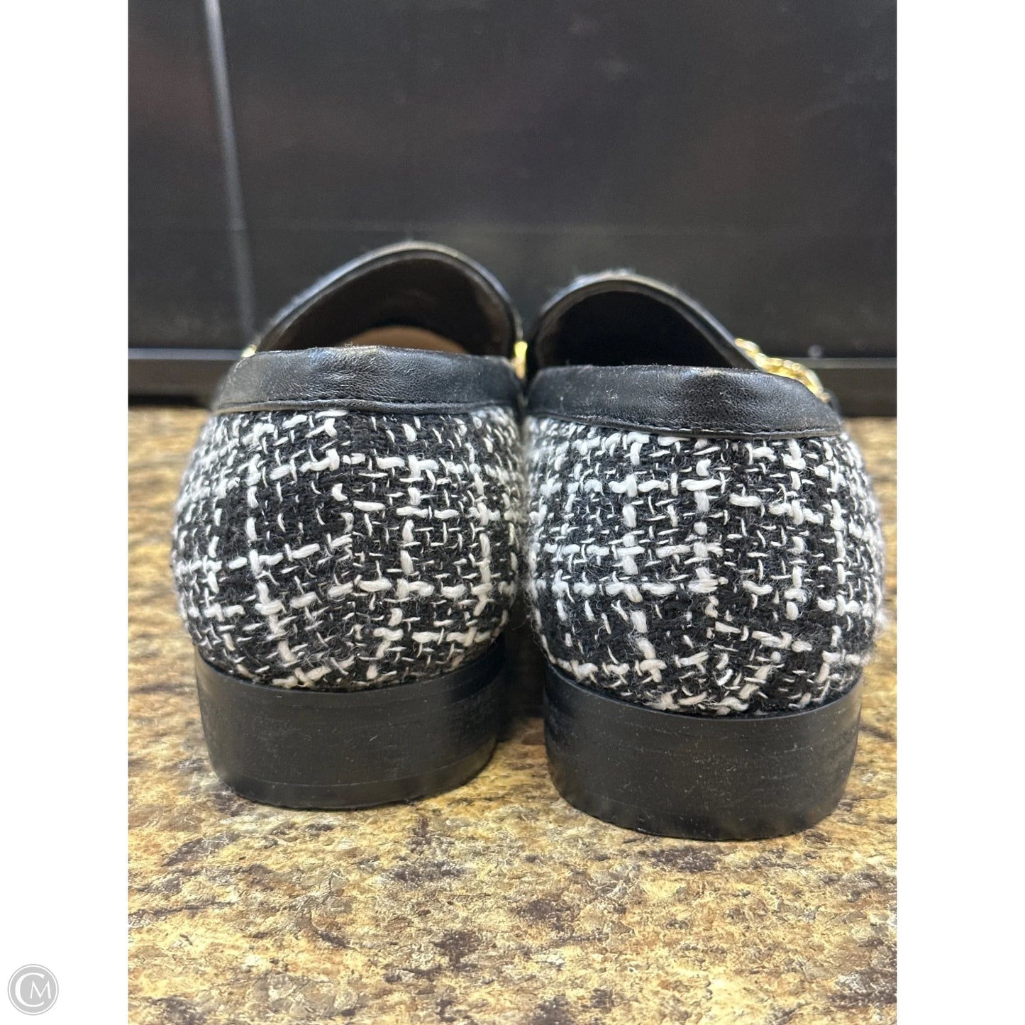 Shoes Flats By Shoedazzle In Black & White, Size: 6.5