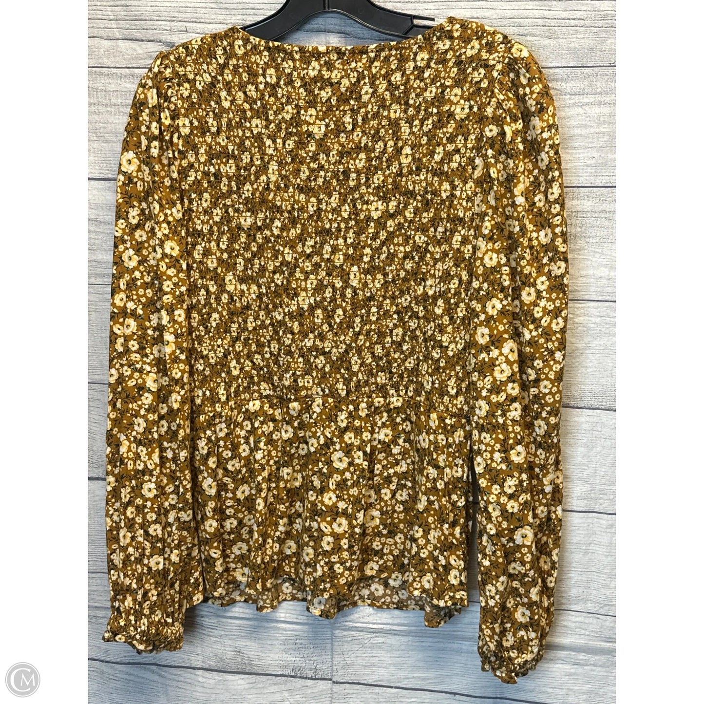 Top Long Sleeve By Old Navy In Floral Print, Size: L