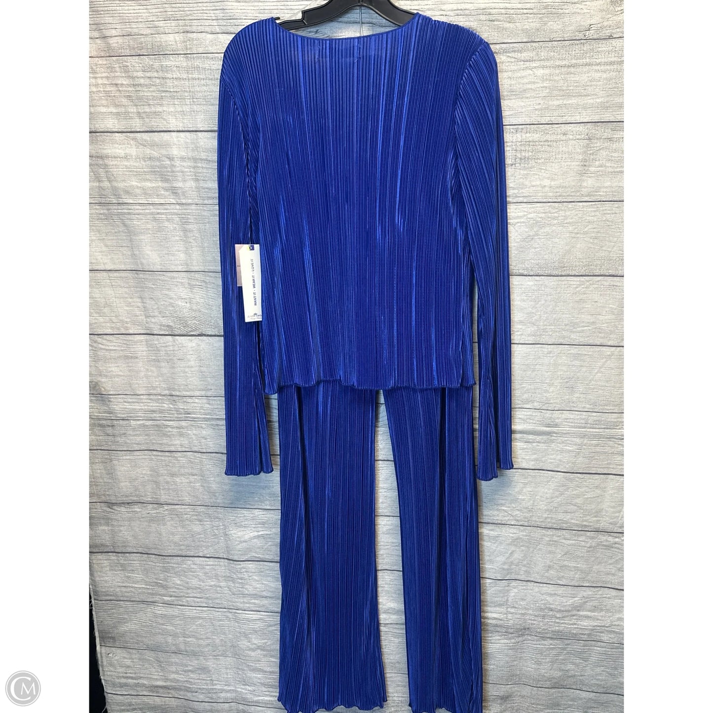 Pants Set 2pc By Almost Famous In Blue, Size: L