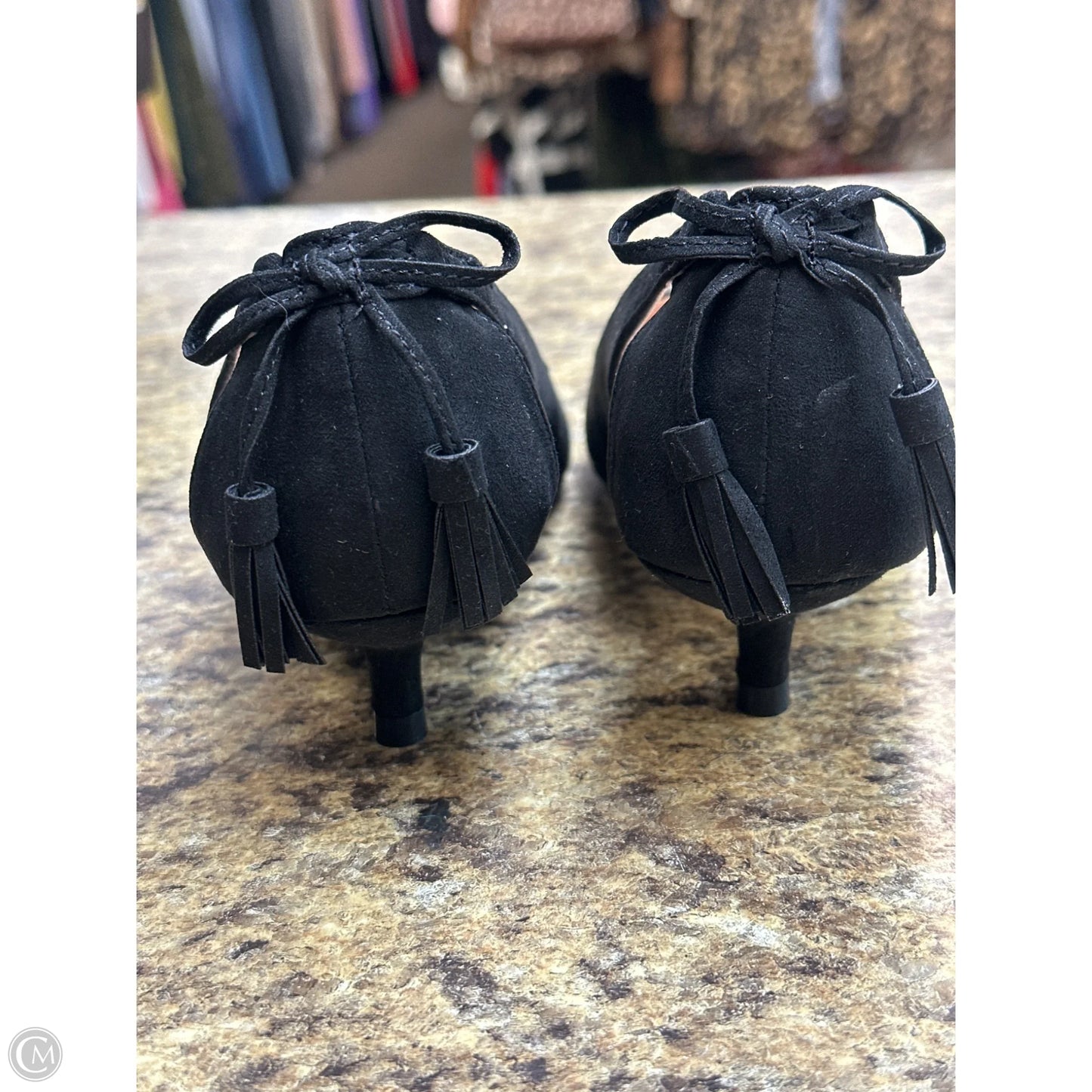 Shoes Heels Kitten By Cmf In Black, Size: 7