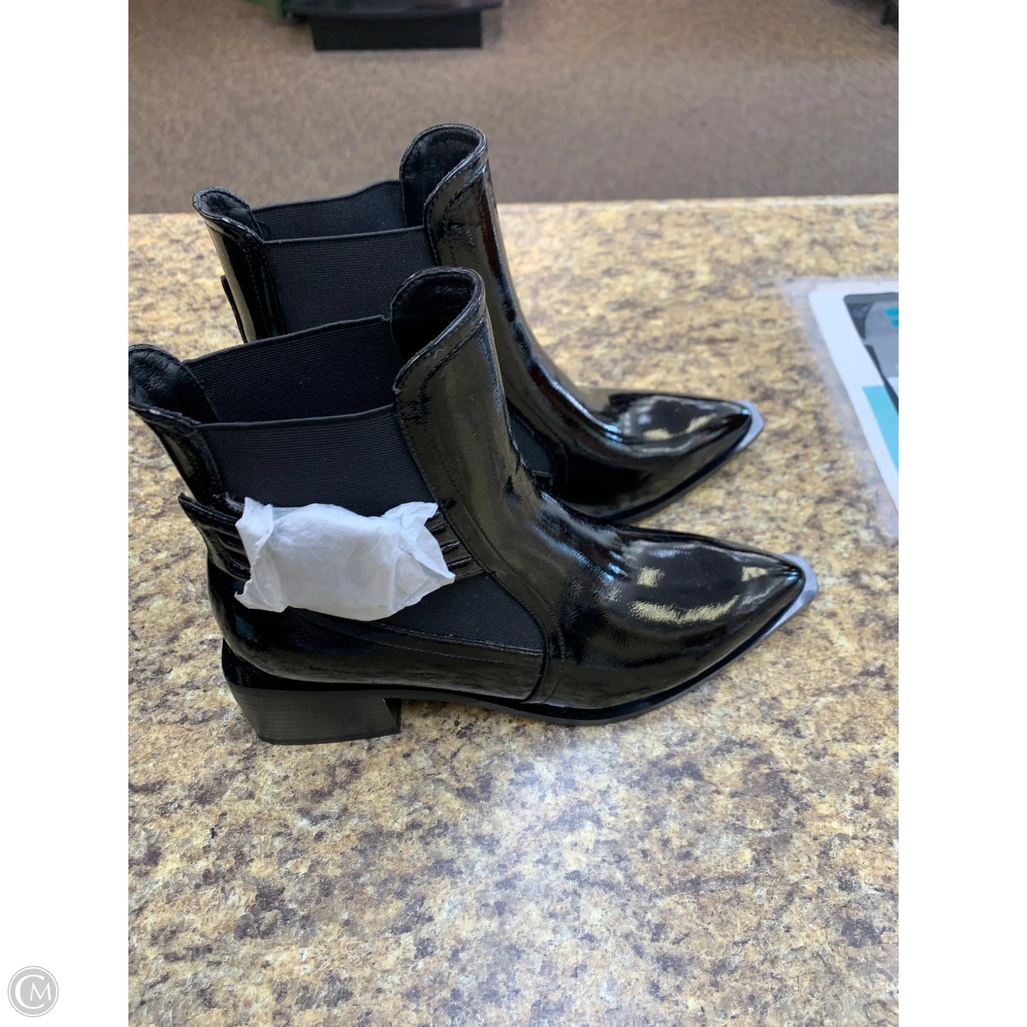 Boots Mid-calf Flats By Cmf In Black, Size: 8