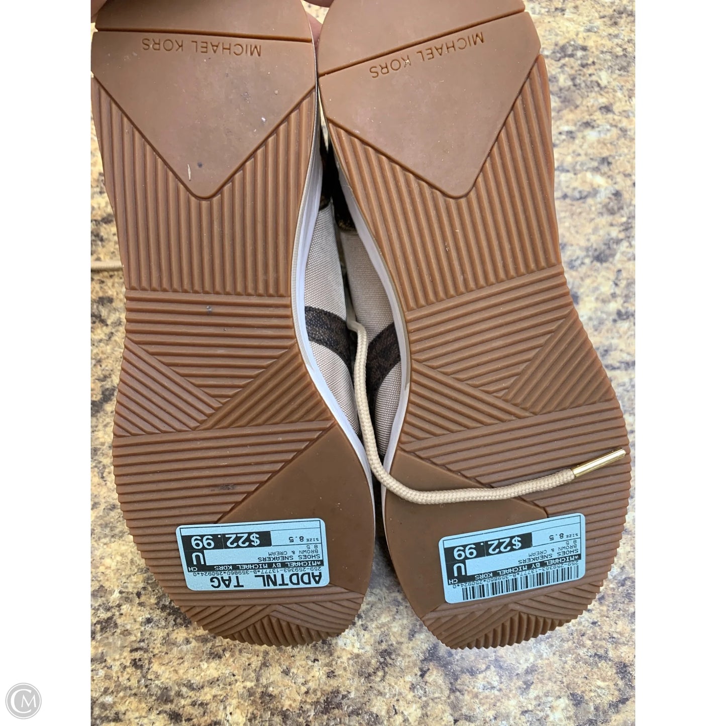 Shoes Sneakers By Michael By Michael Kors In Brown & Cream, Size: 8.5