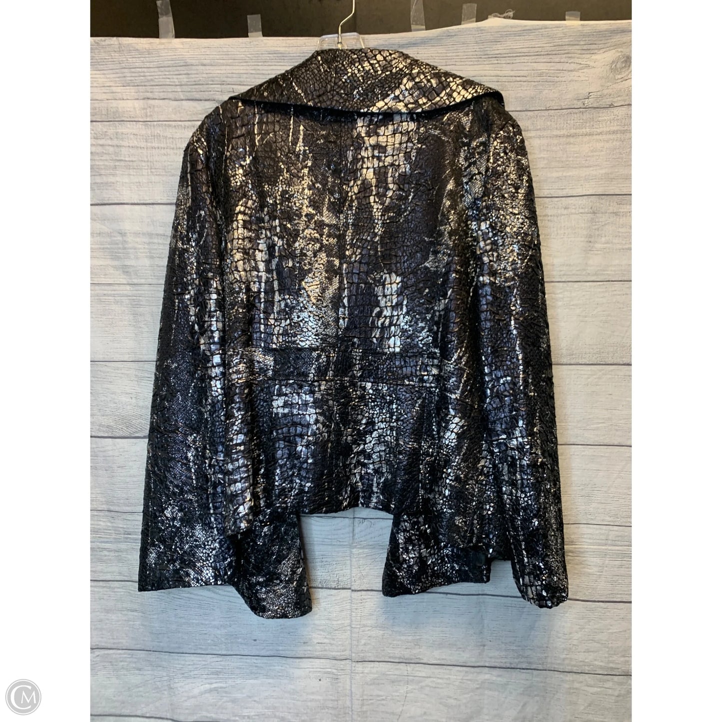 Blazer By Cmf In Black & Silver, Size: 20