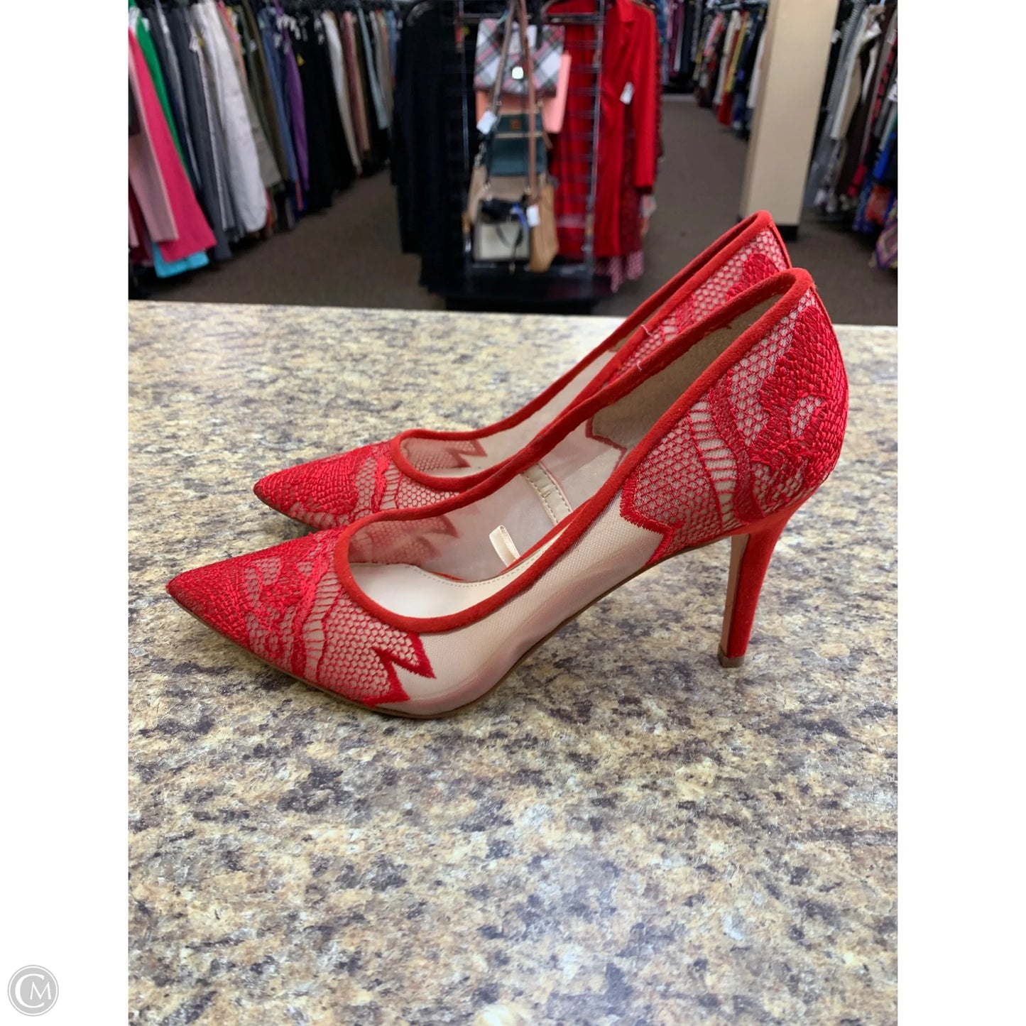 Shoes Heels Stiletto By Jessica Simpson In Red, Size: 9