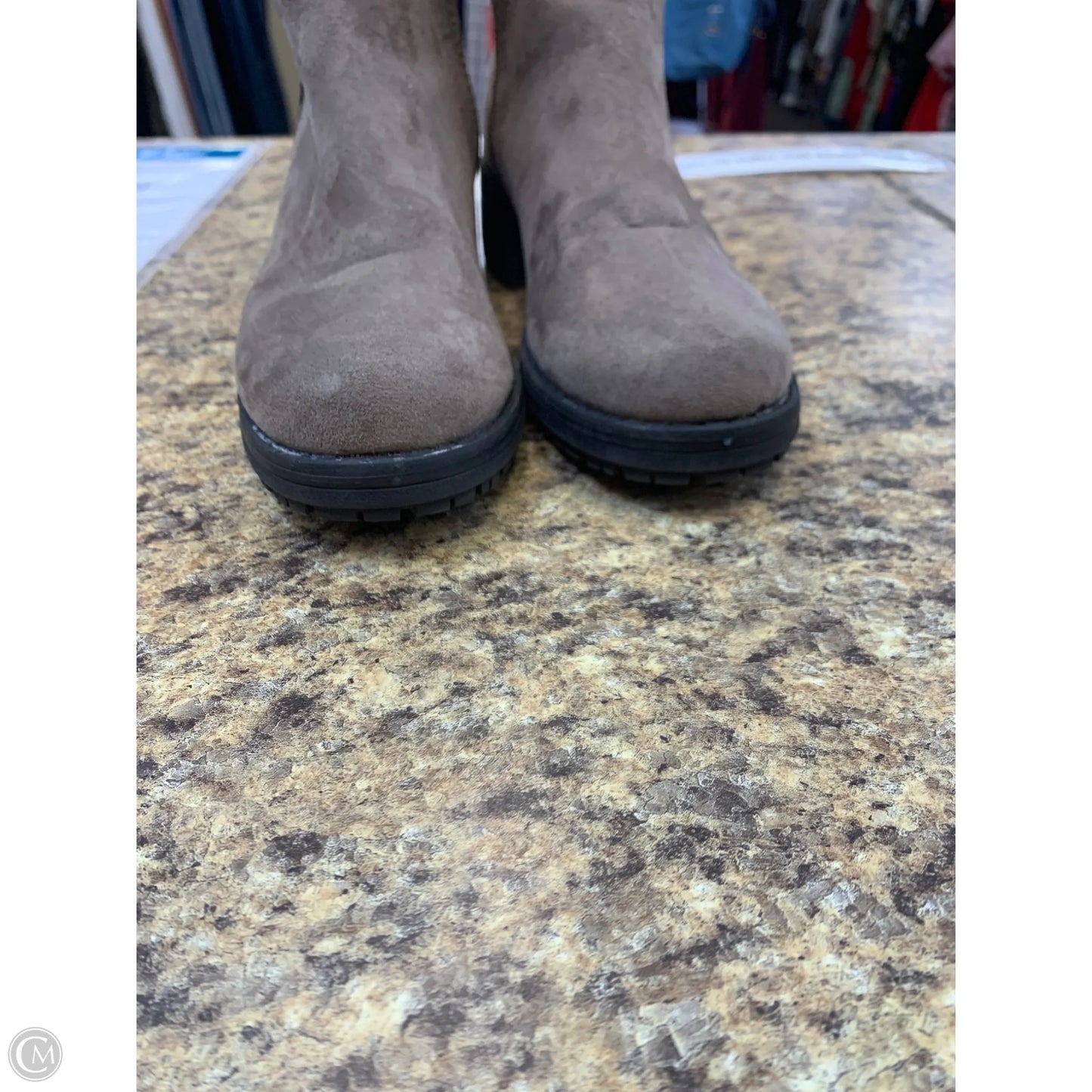 Boots Knee Flats By Arizona In Taupe, Size: 6