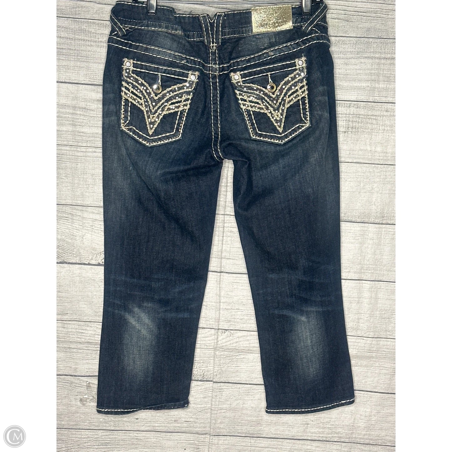 Capris By Vigoss In Blue Denim, Size: 10