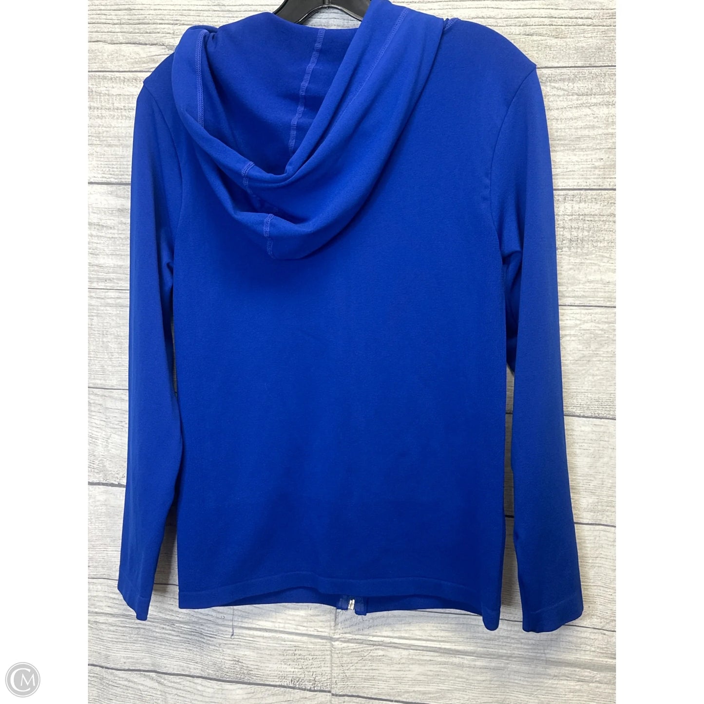 Athletic Jacket By Love J In Blue, Size: L