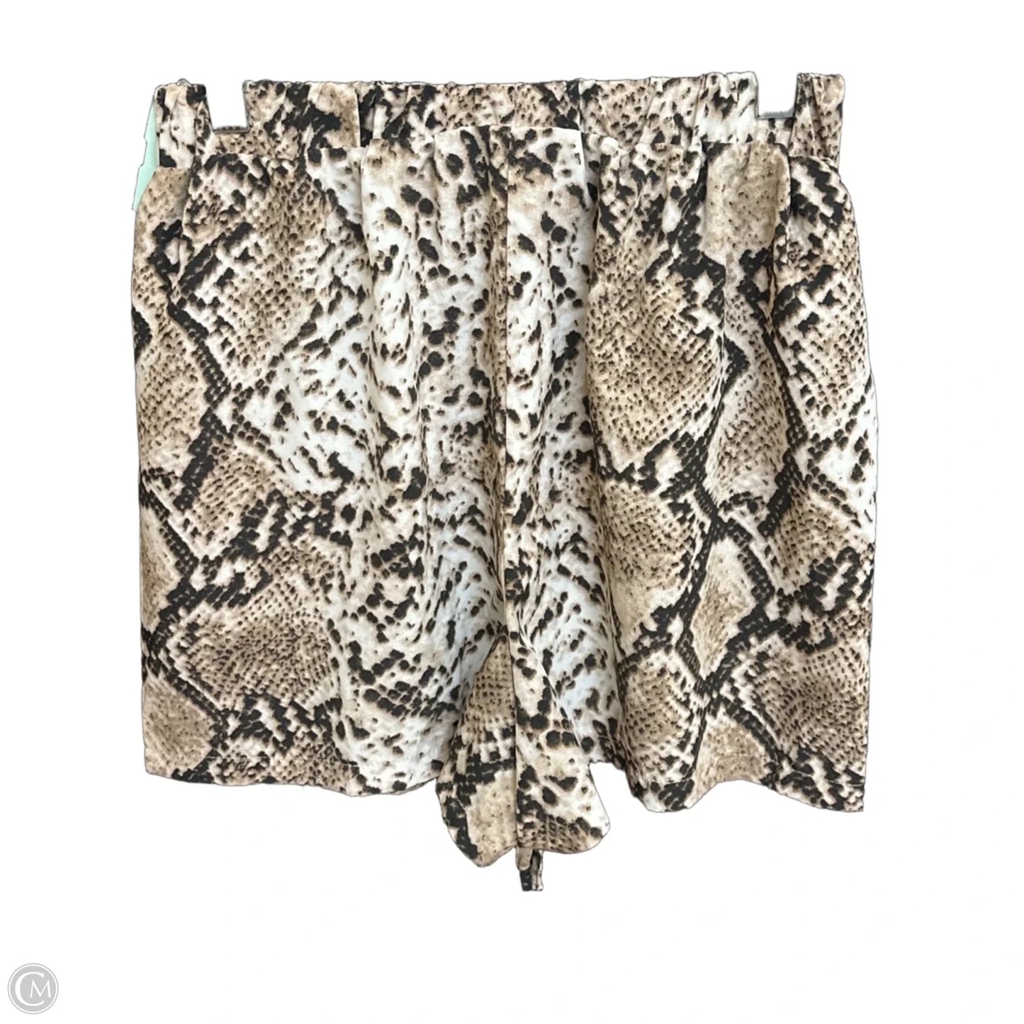 Shorts By Shein In Snakeskin Print, Size: M