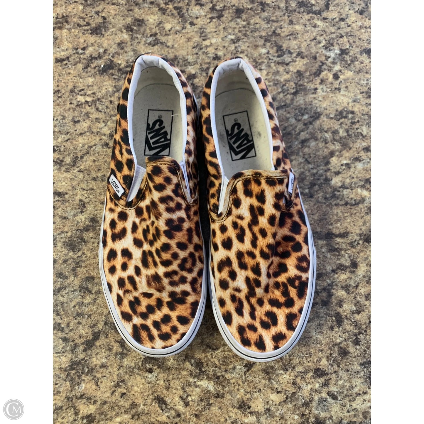 Shoes Flats By Vans In Animal Print, Size: 8