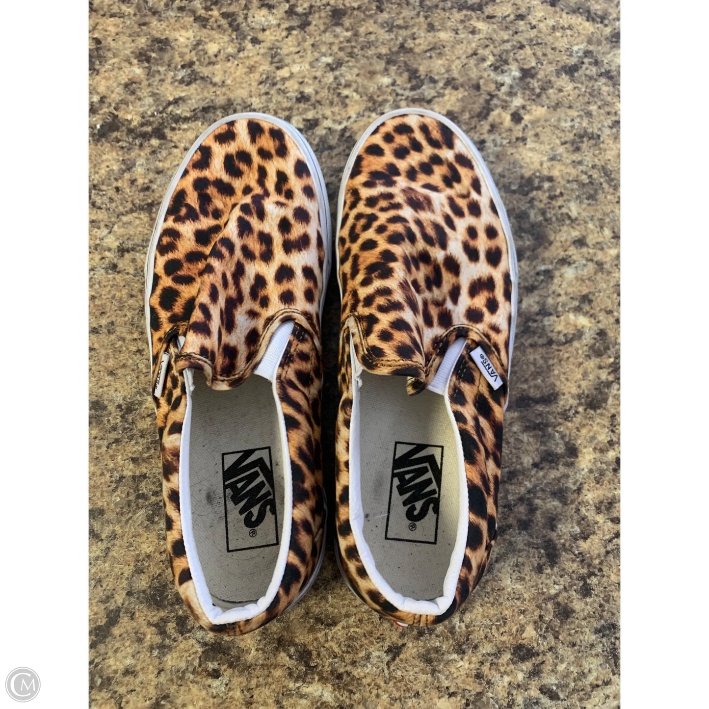 Shoes Flats By Vans In Animal Print, Size: 8