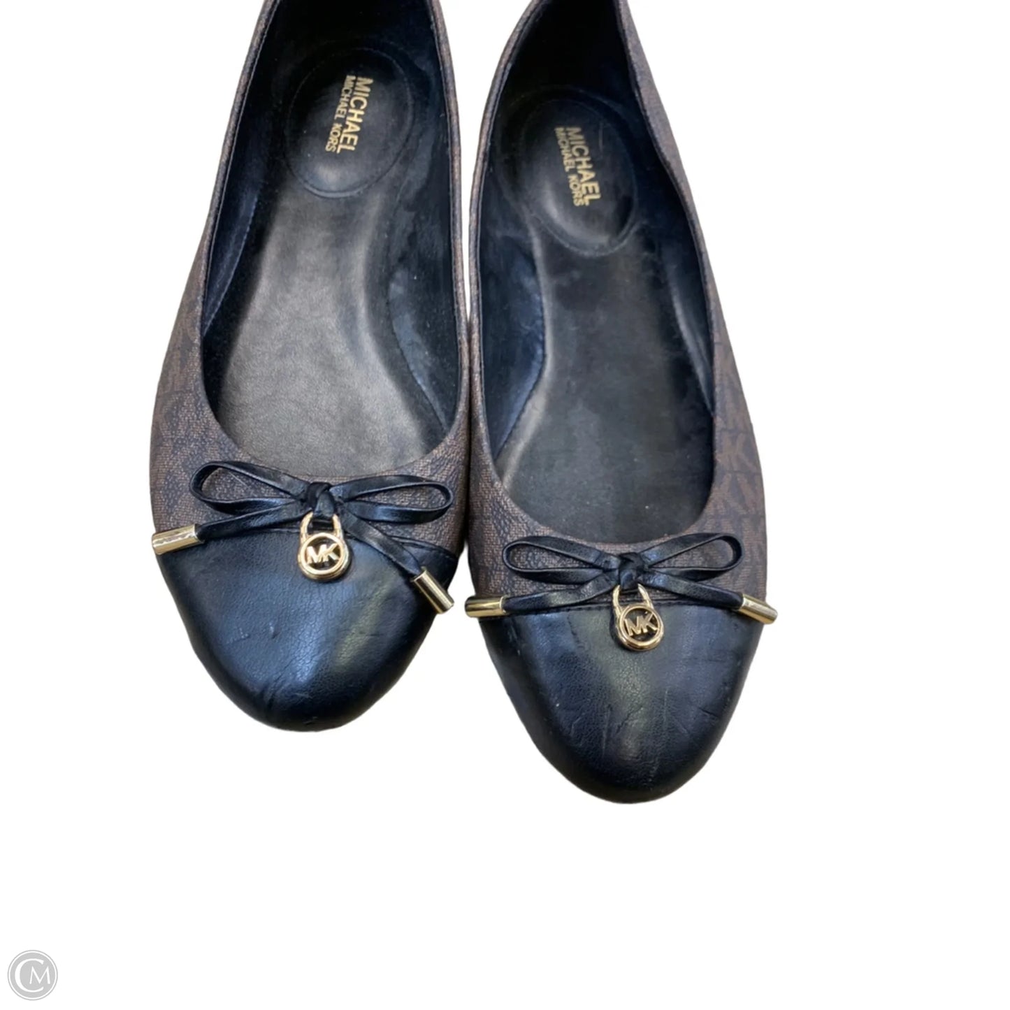 Shoes Flats By Michael By Michael Kors In Black & Brown, Size: 7