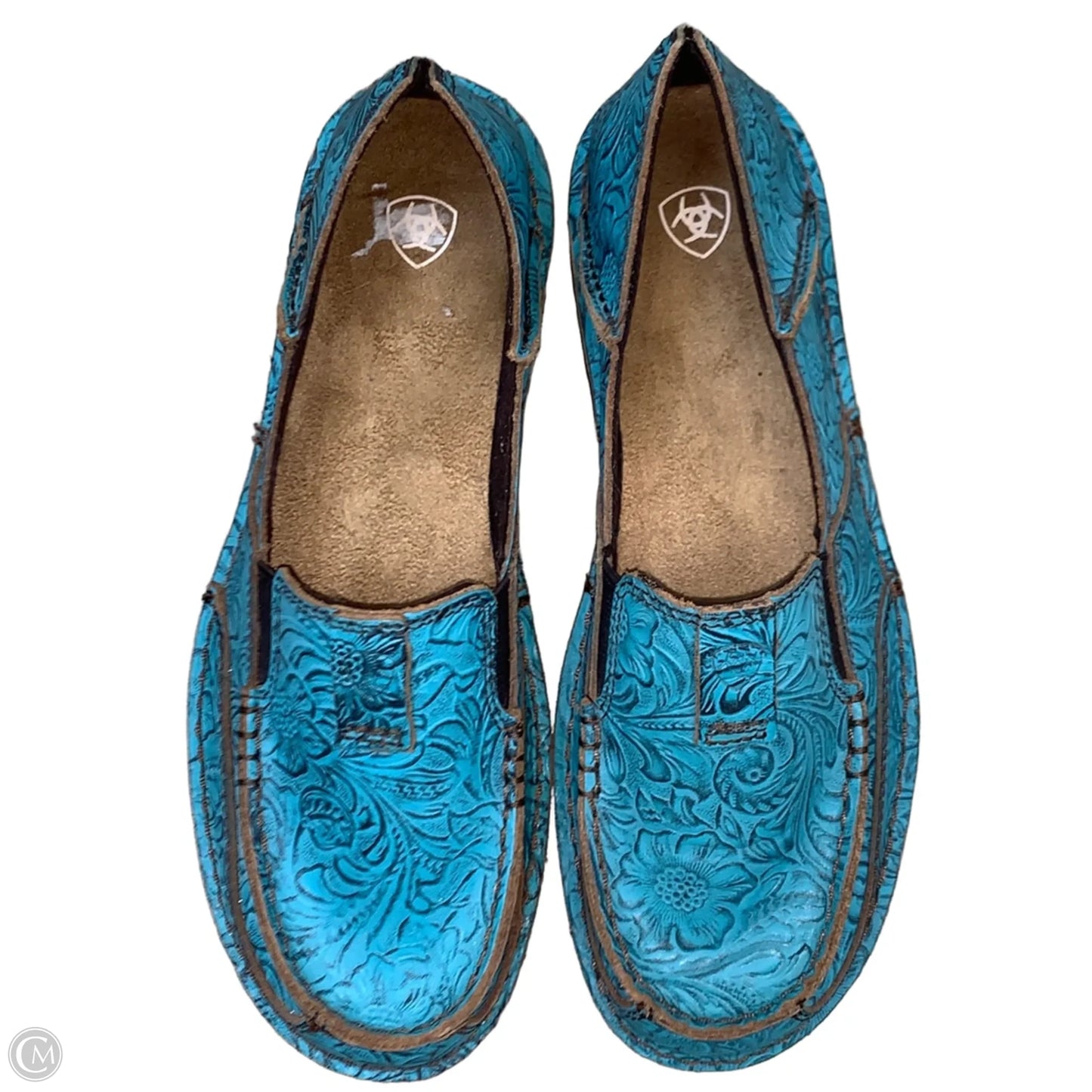 Shoes Flats By Ariat In Teal, Size: 9