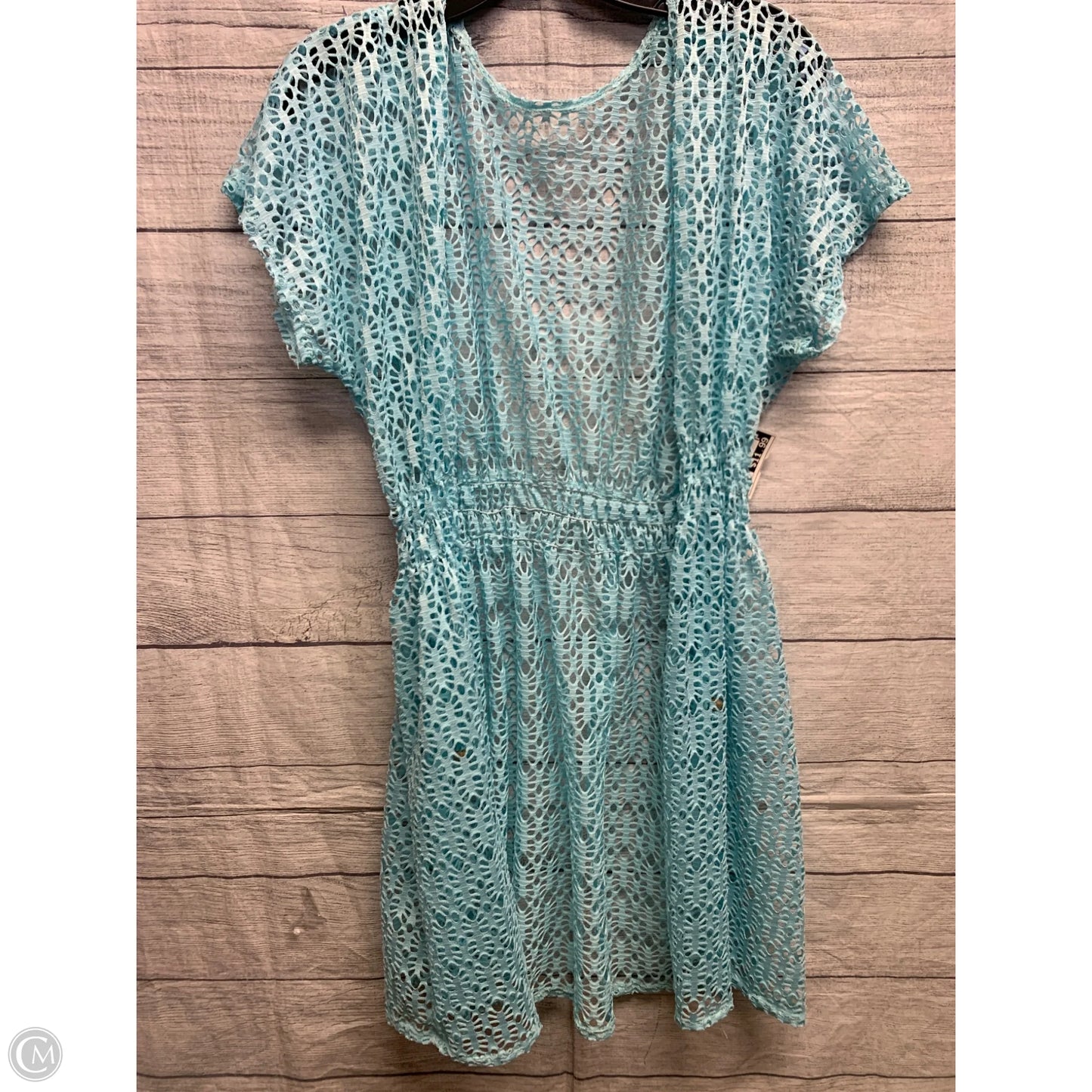 Swimwear Cover-up By Clothes Mentor In Aqua, Size: S