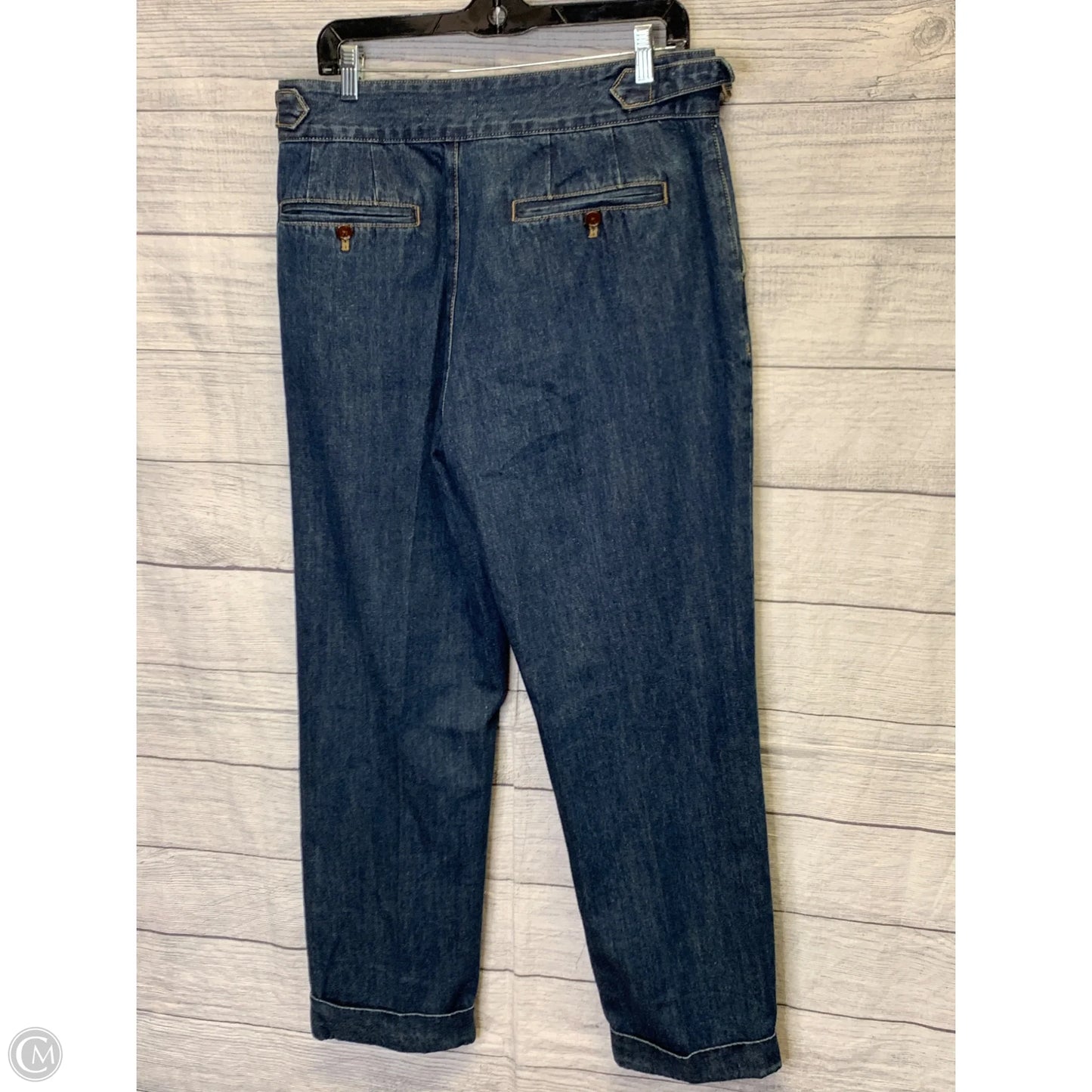 Jeans Straight By Cmf In Blue Denim, Size: 34