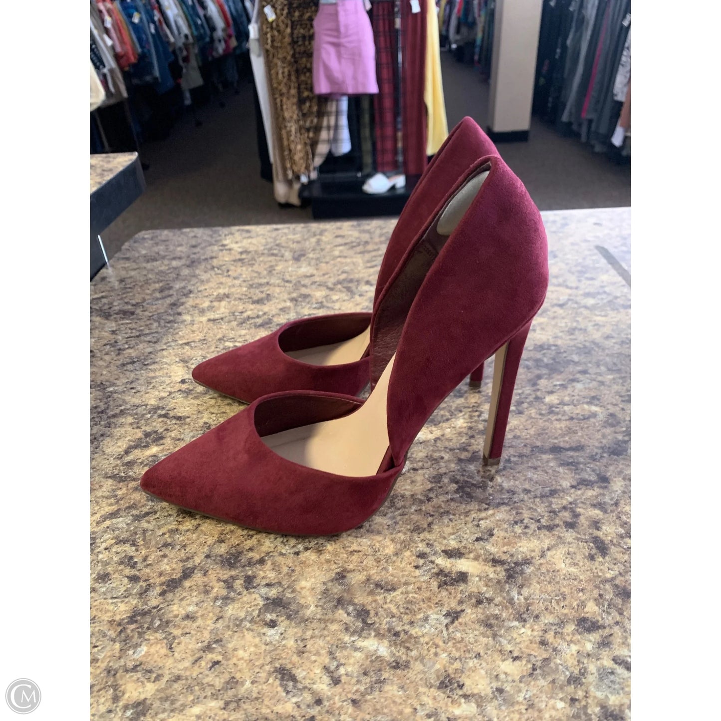 Shoes Heels Stiletto By Shoedazzle In Maroon, Size: 10