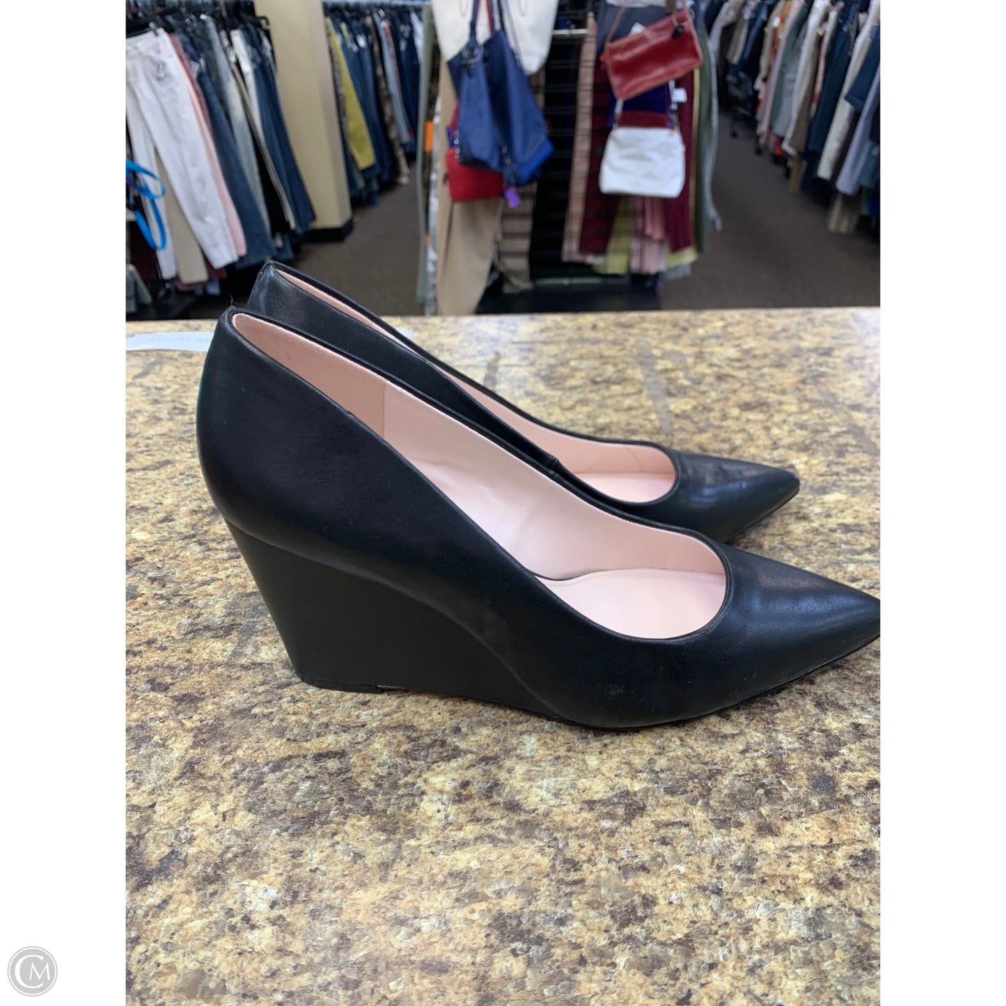 Shoes Heels Wedge By Mix No 6 In Black, Size: 10