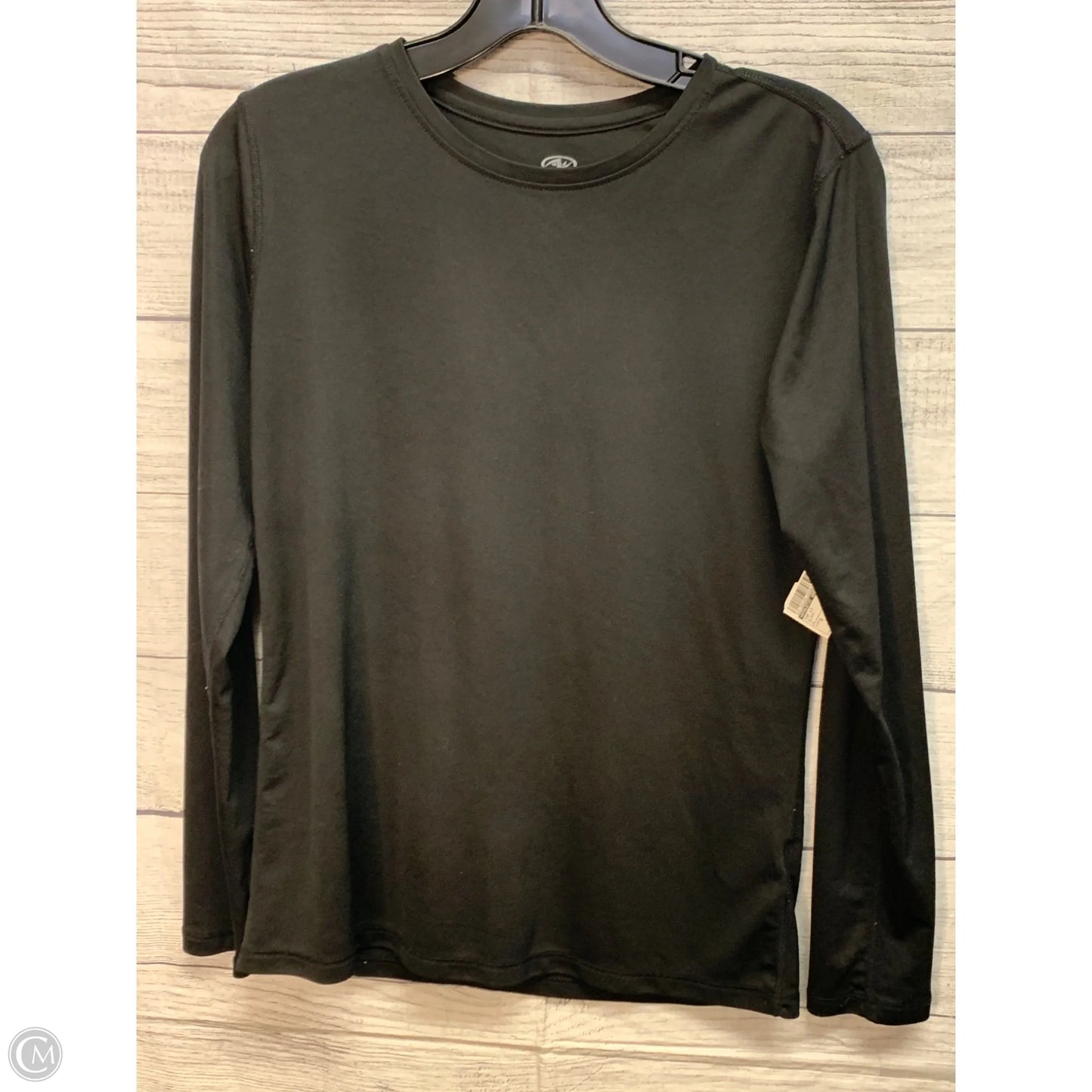 Top Long Sleeve By Athletic Works In Black, Size: S