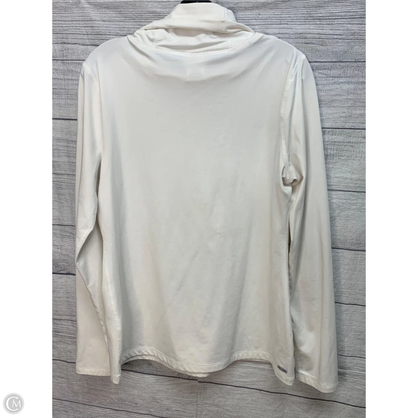 Top Long Sleeve By Danskin In Cream, Size: L