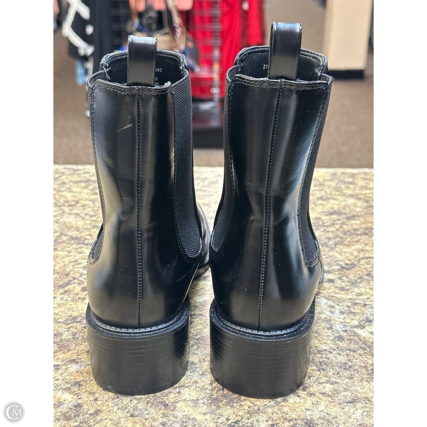 Boots Mid-calf Flats By Zara In Black, Size: 8