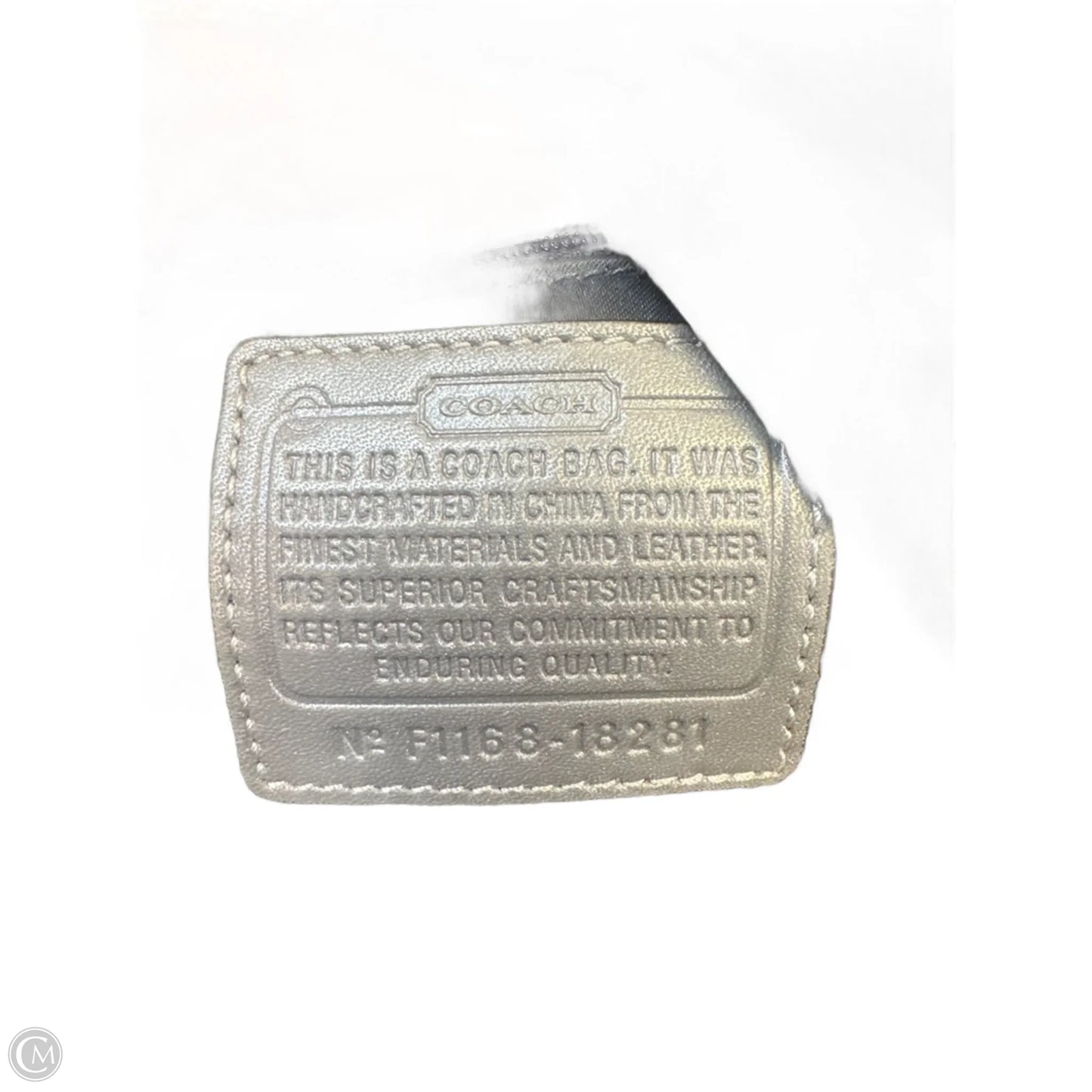 Handbag Designer By Coach, Size: Medium