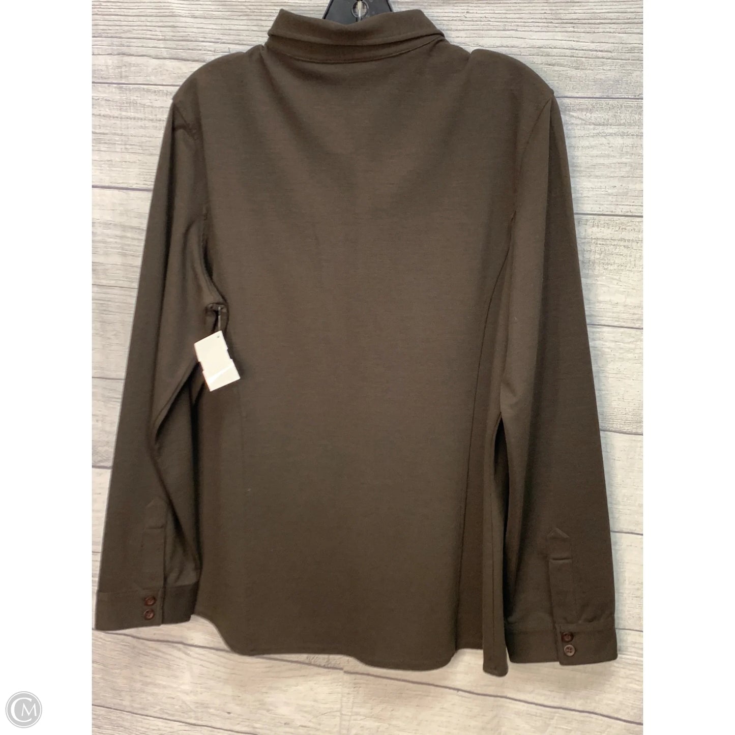 Top Long Sleeve By New York And Co In Brown, Size: Xl