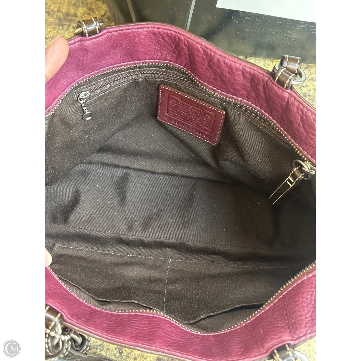 Handbag Designer By Coach, Size: Large