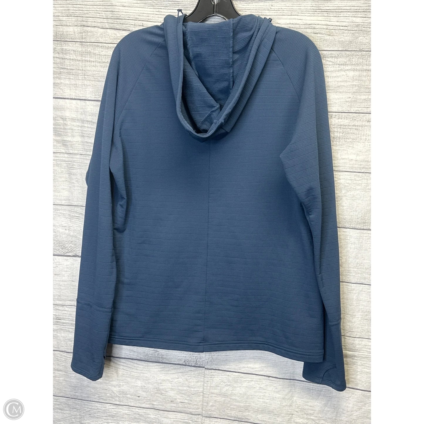 Jacket Windbreaker By Adidas In Blue, Size: L