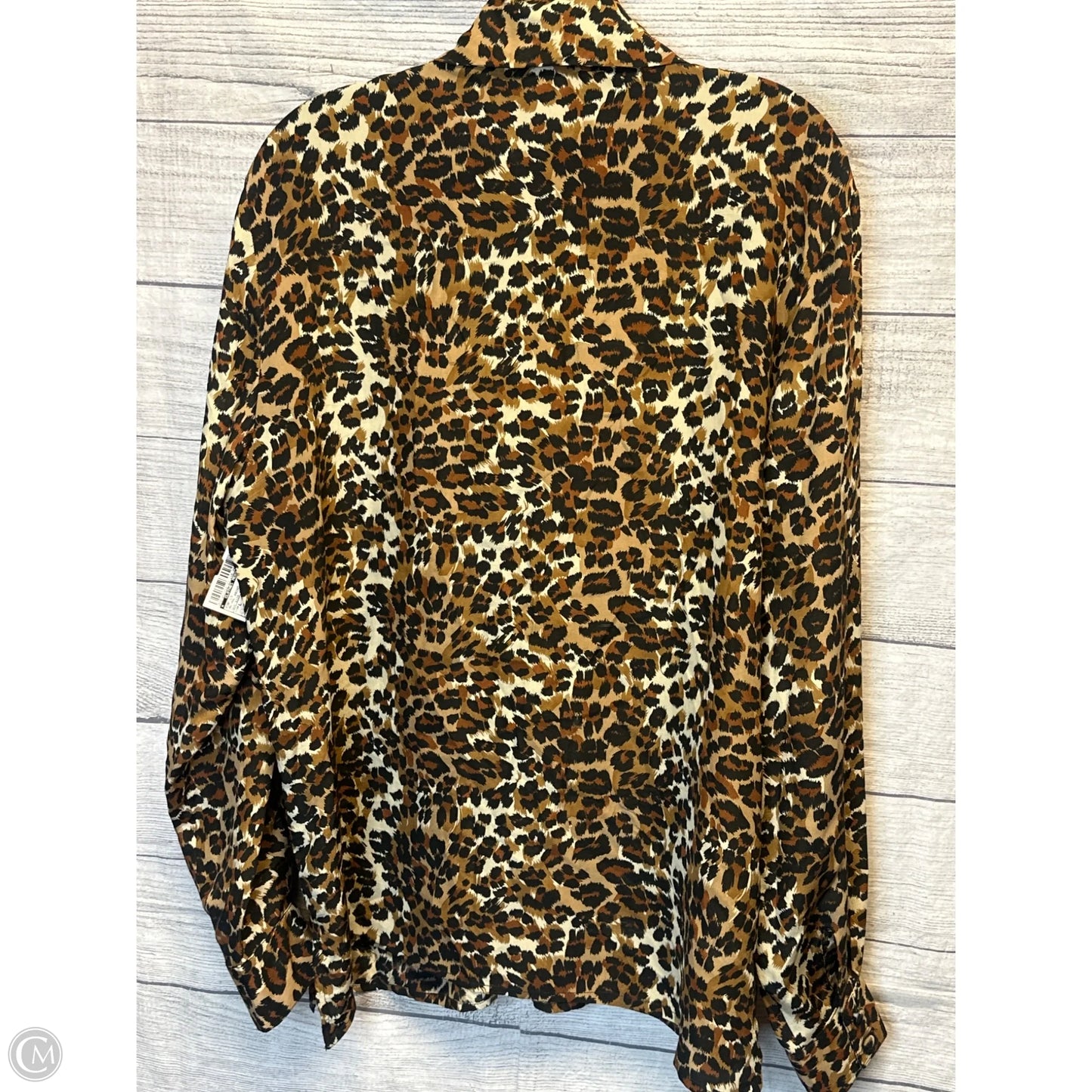 Top Long Sleeve By Clothes Mentor In Animal Print, Size: L