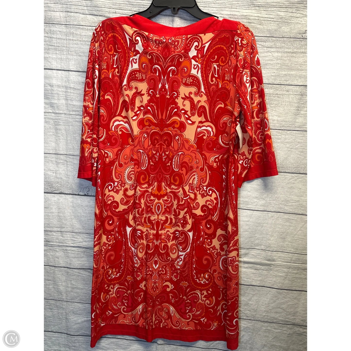 Dress Casual Midi By Sandra Darren In Red, Size: 10