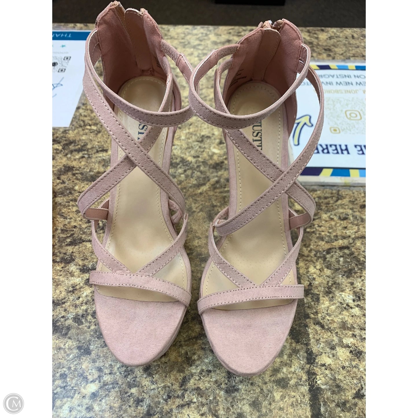 Shoes Heels Platform By Justfab In Pink, Size: 9