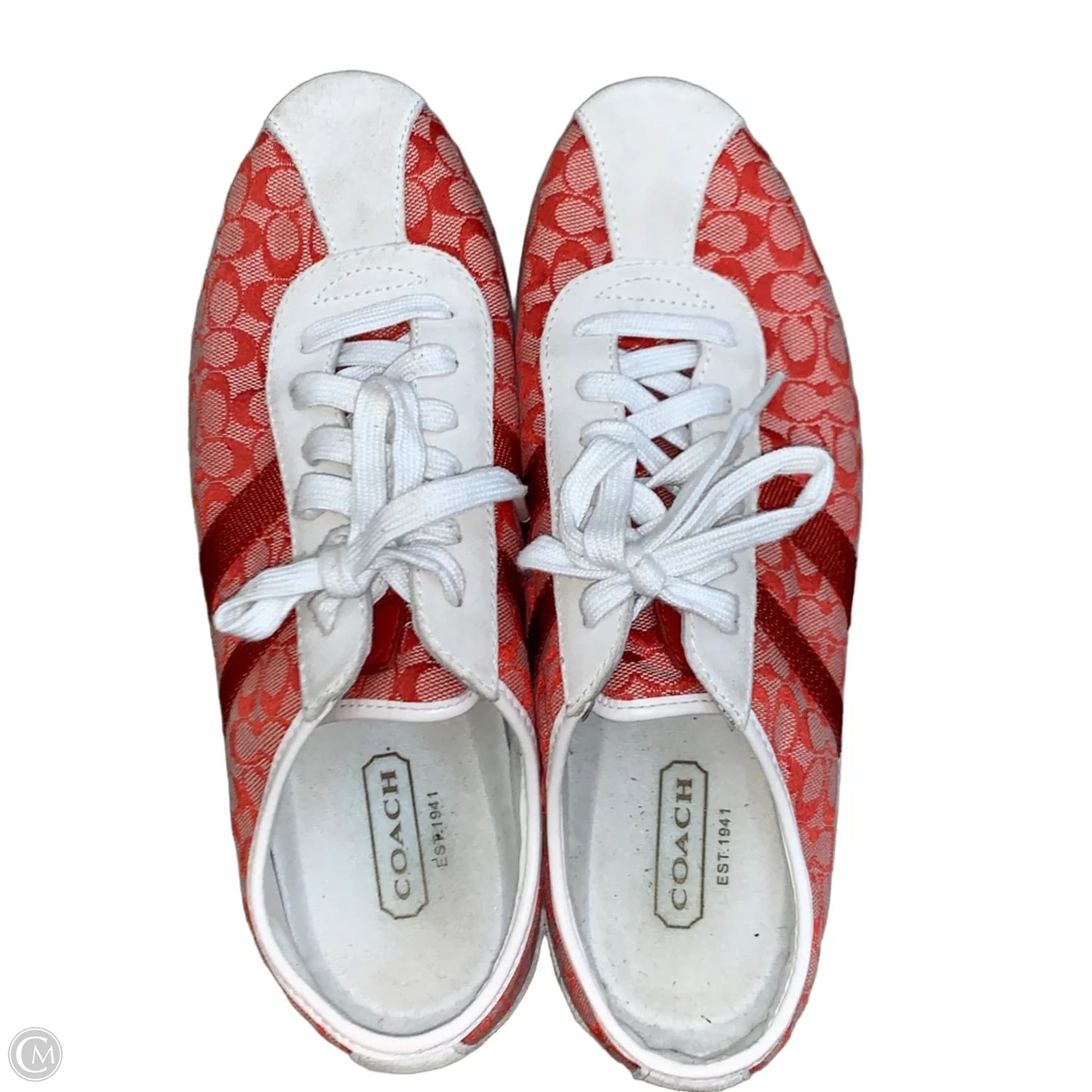 Shoes Designer By Coach In Red, Size: 8.5
