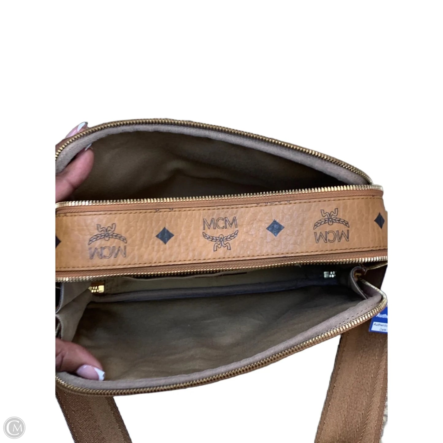 Crossbody Luxury Designer By Mcm, Size: Medium