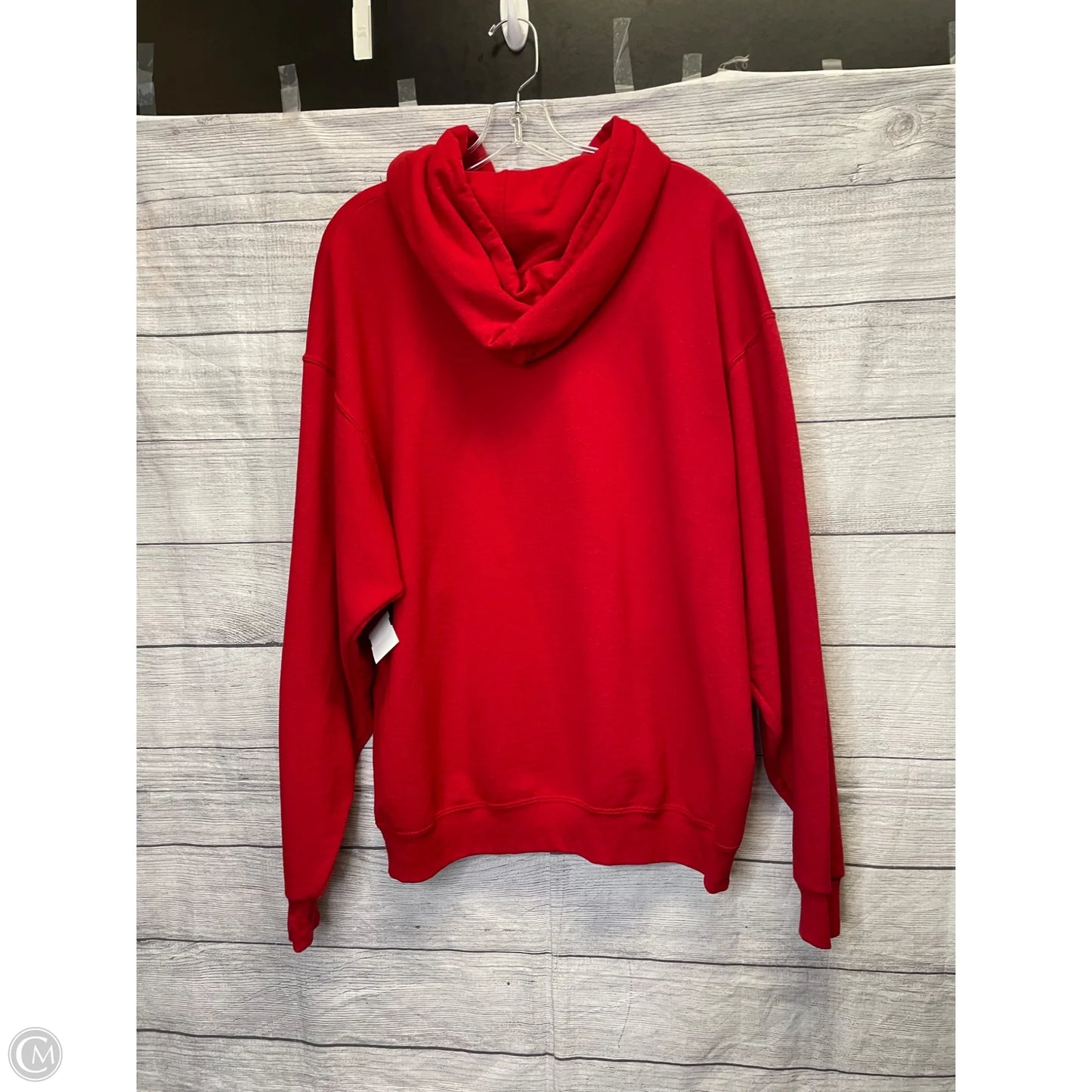 Sweatshirt Hoodie By Jerzees In Red, Size: Xl