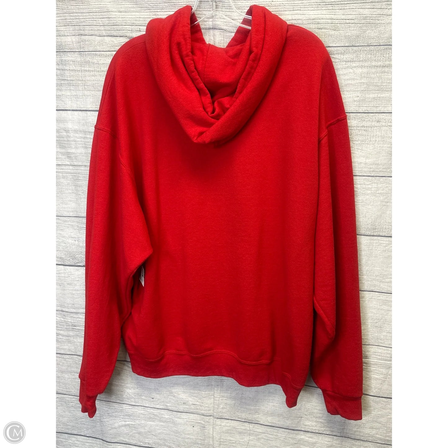 Sweatshirt Hoodie By Jerzees In Red, Size: Xl