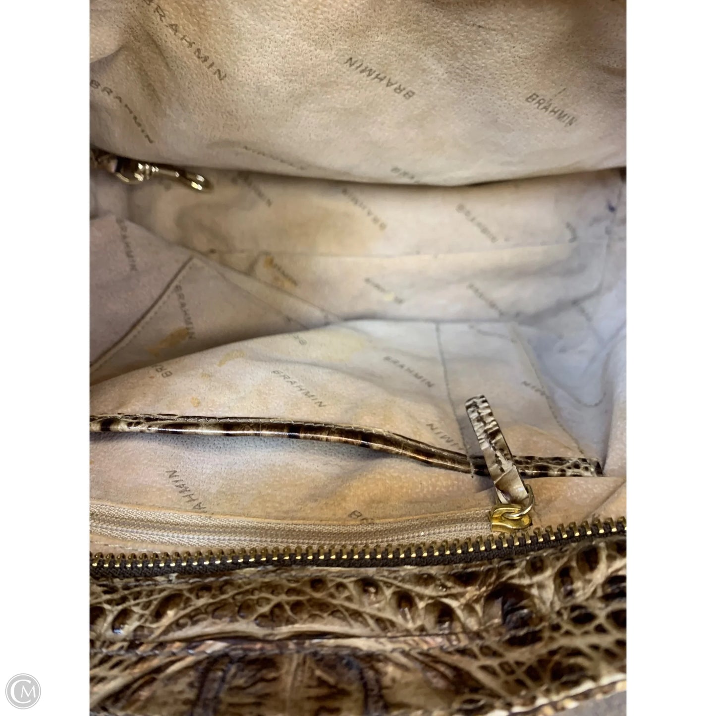 Handbag Designer By Brahmin, Size: Medium