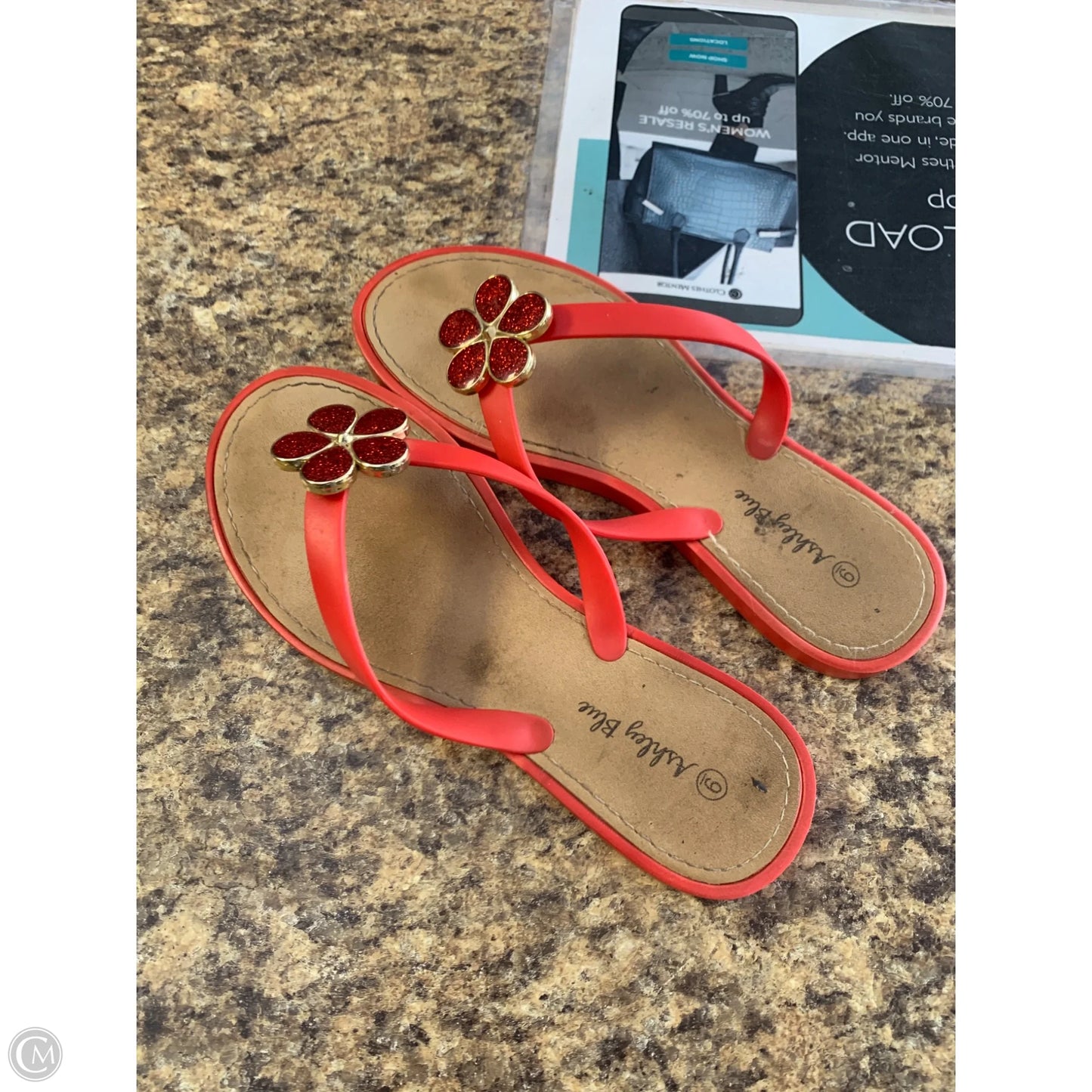 Shoes Flats By Cmf In Red, Size: 9