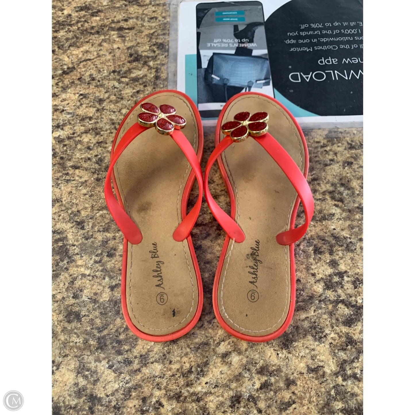 Shoes Flats By Cmf In Red, Size: 9