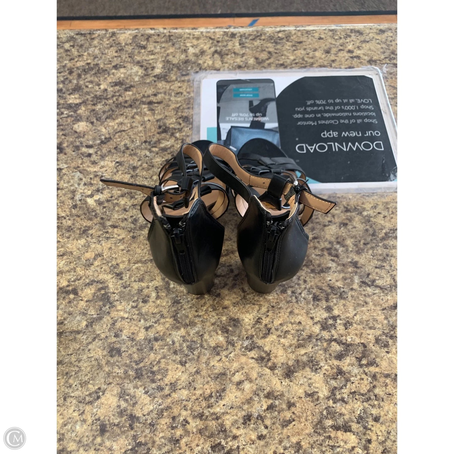 Shoes Heels Block By Xoxo In Black, Size: 9