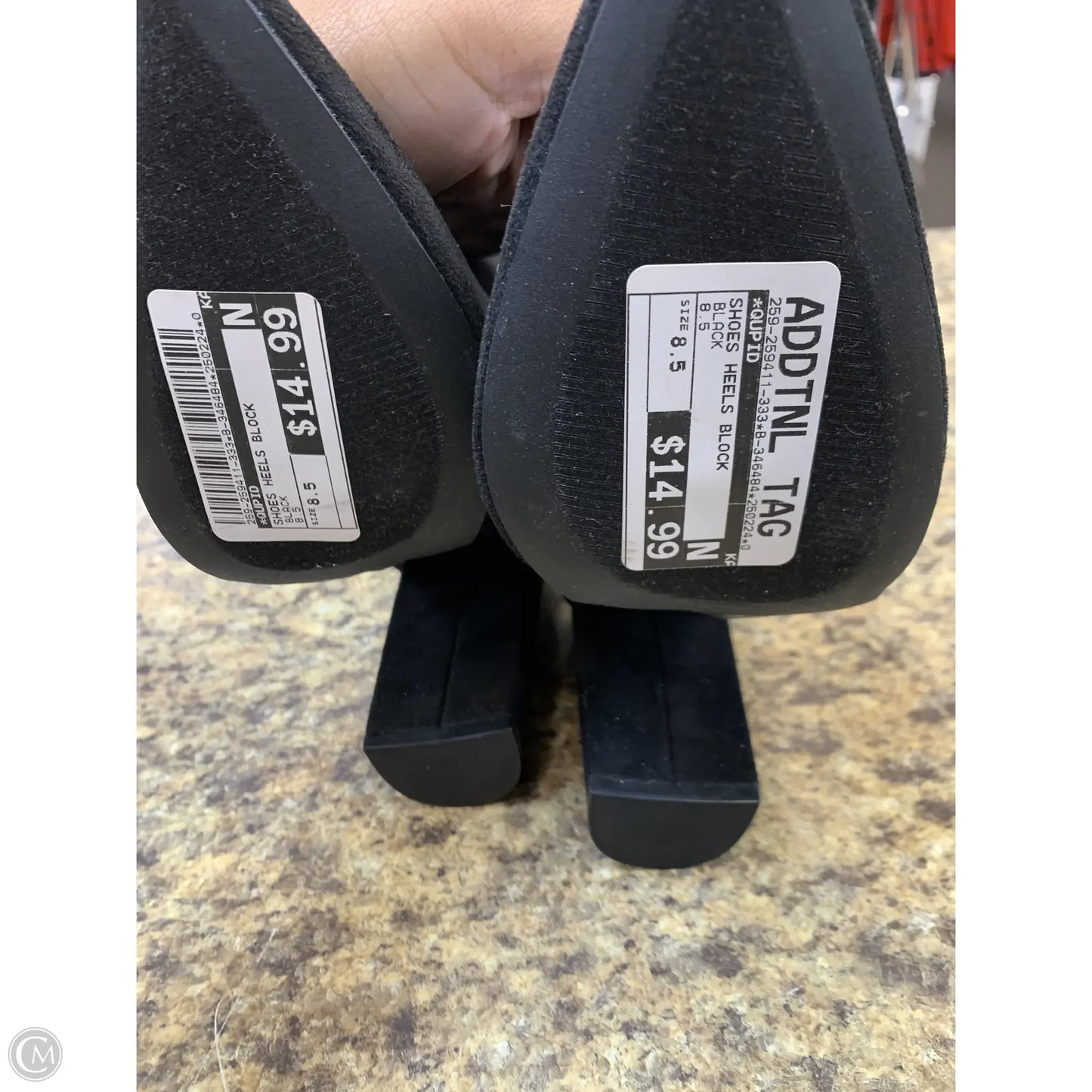 Shoes Heels Block By Qupid In Black, Size: 8.5