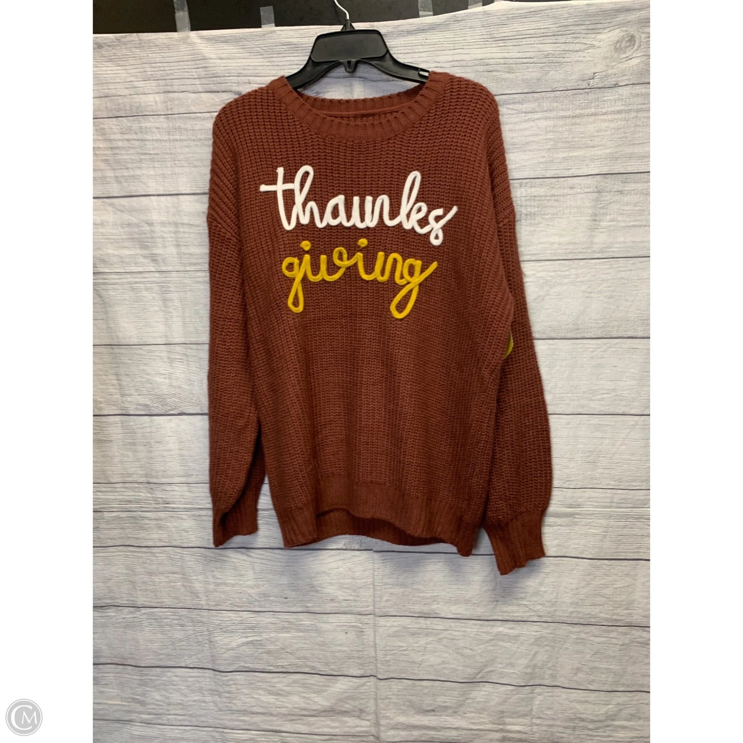Sweater By Cmf In Brown, Size: M
